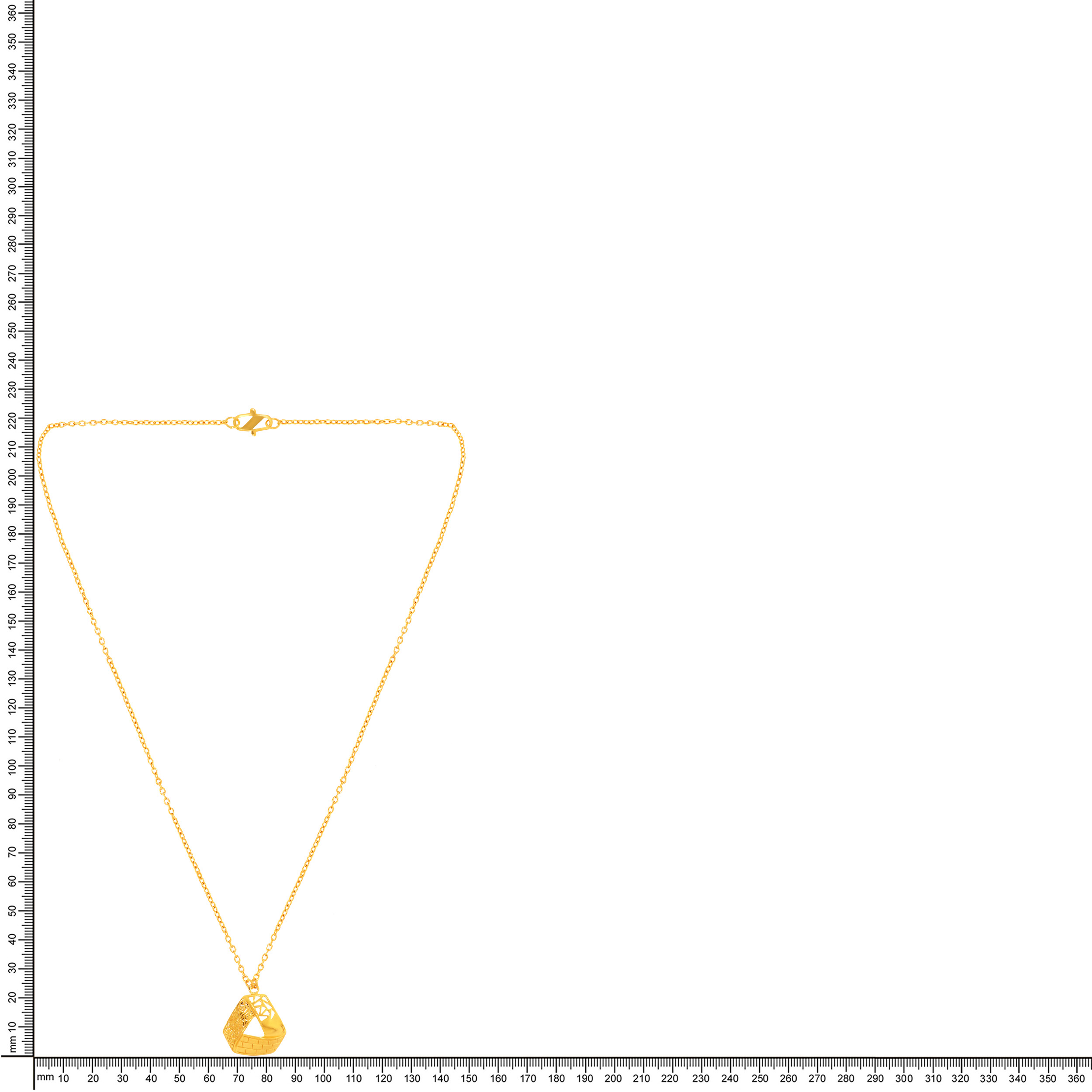 22K Yellow Gold Chain Pendant-GPN-D000777017 - Senco Gold and Diamonds
