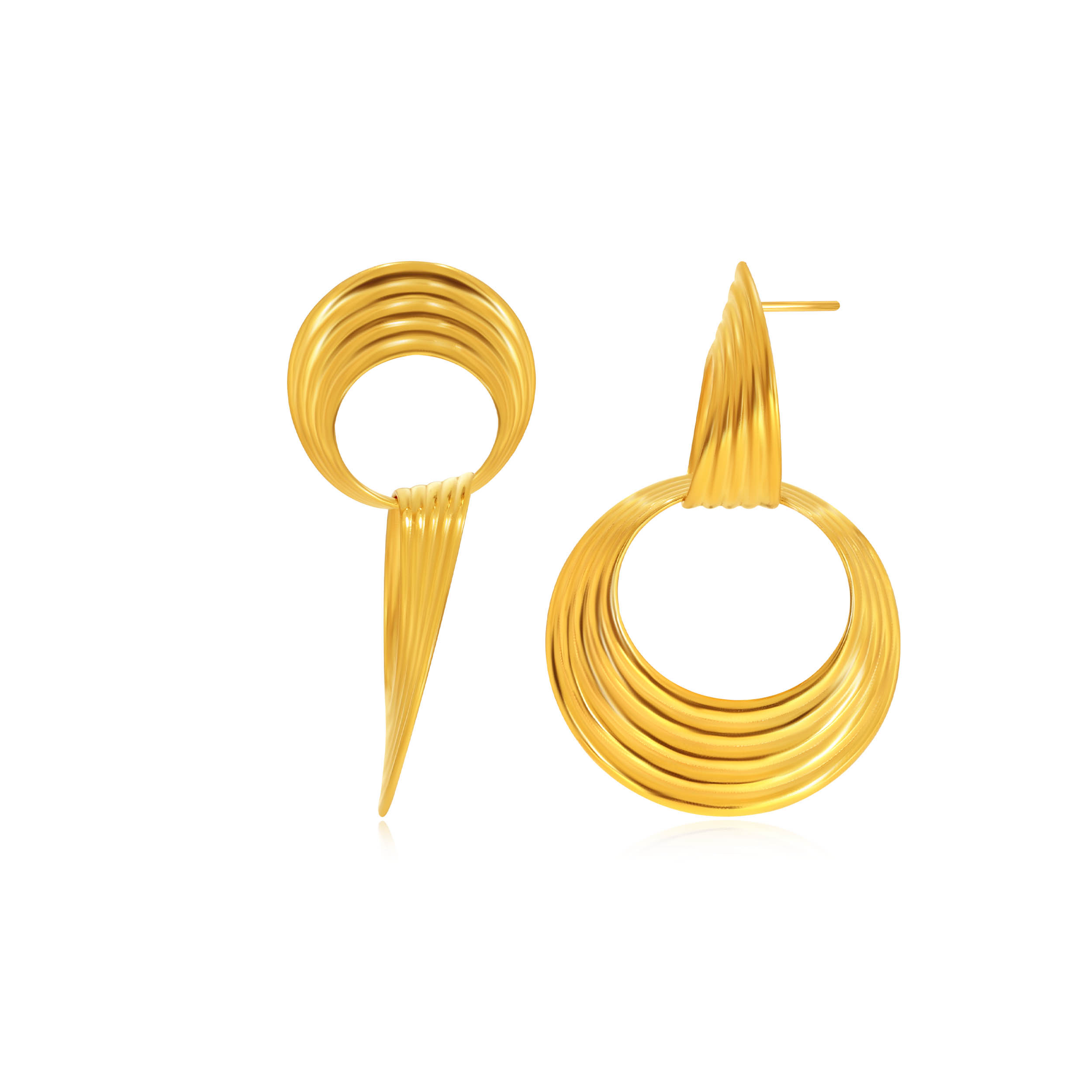 Whimsical Whirl Gold Earrings - Senco Gold and Diamonds