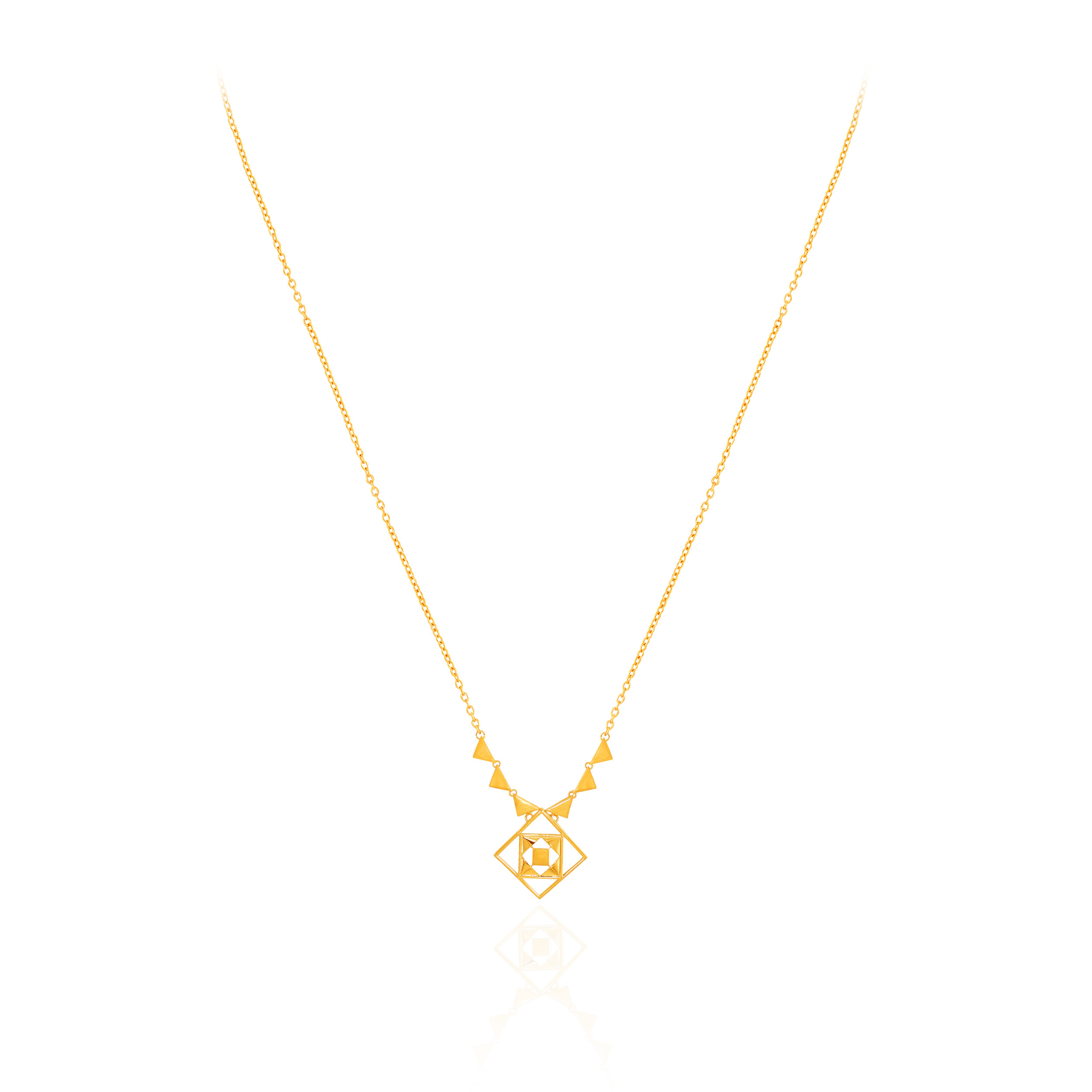 18K Yellow Gold Chain Pendant-GPN-D000777473 - Senco Gold and Diamonds