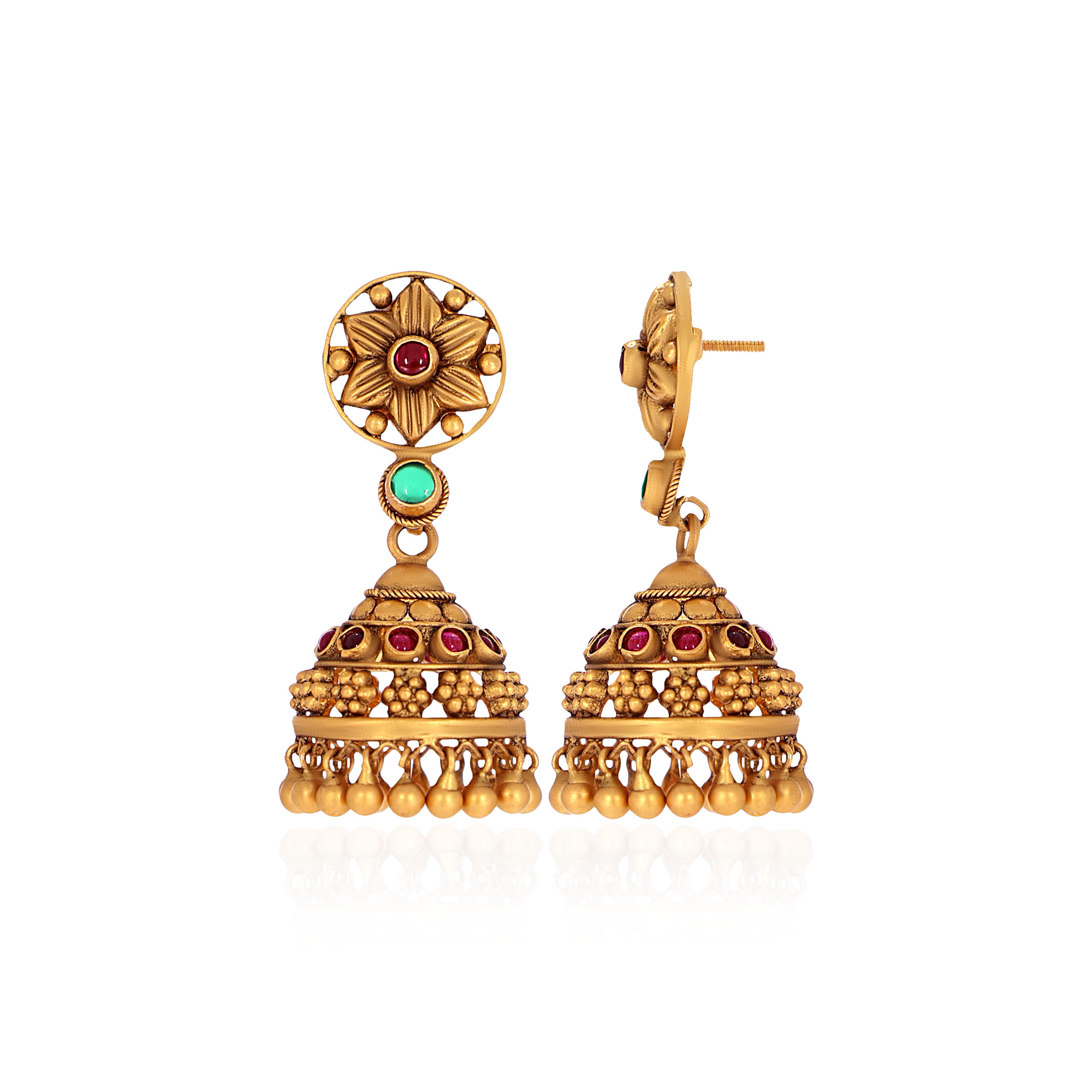 22K Yellow Gold Earrings-GPGN-D000782894 - Senco Gold and Diamonds