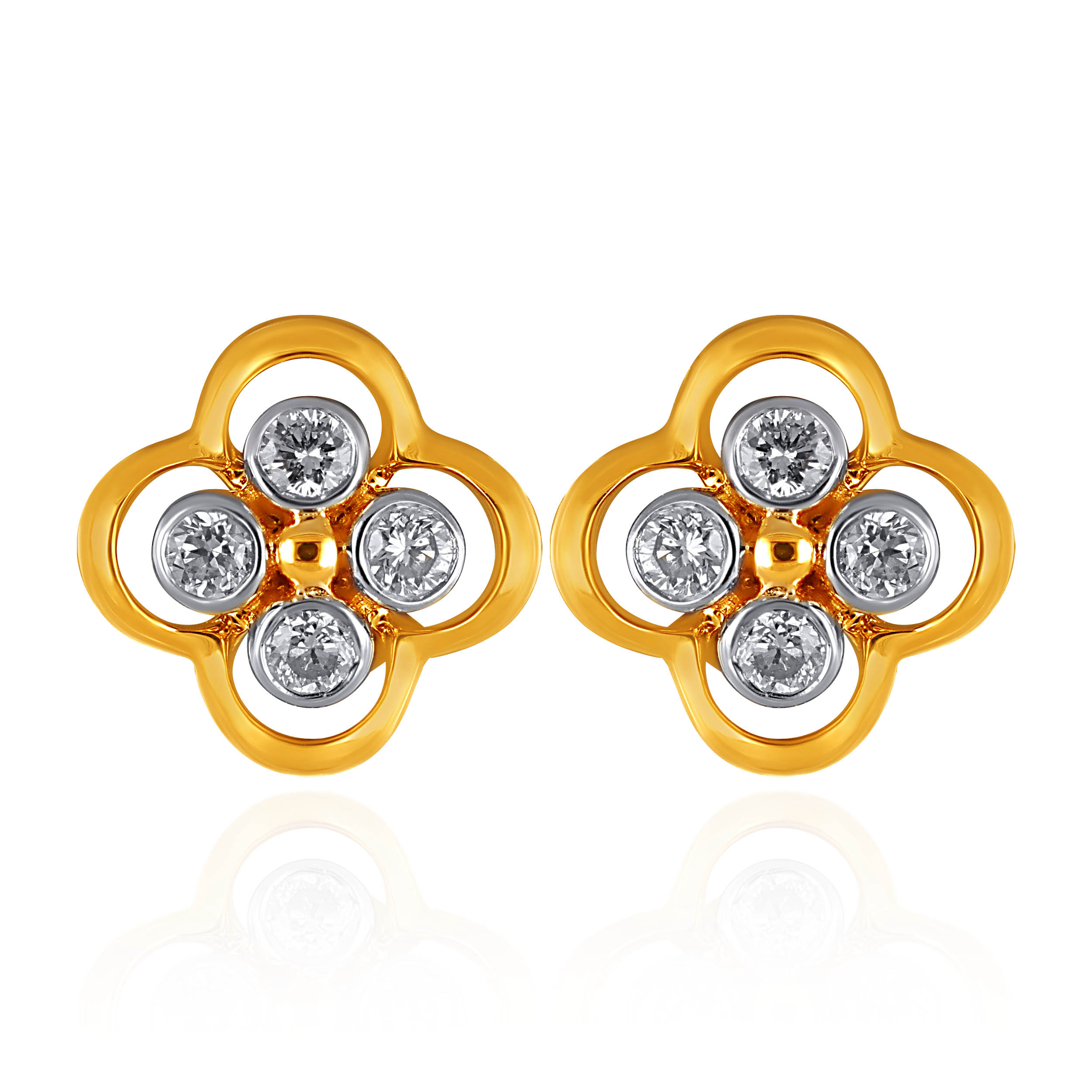 Fourfold Spark Diamond Studs - Senco Gold and Diamonds