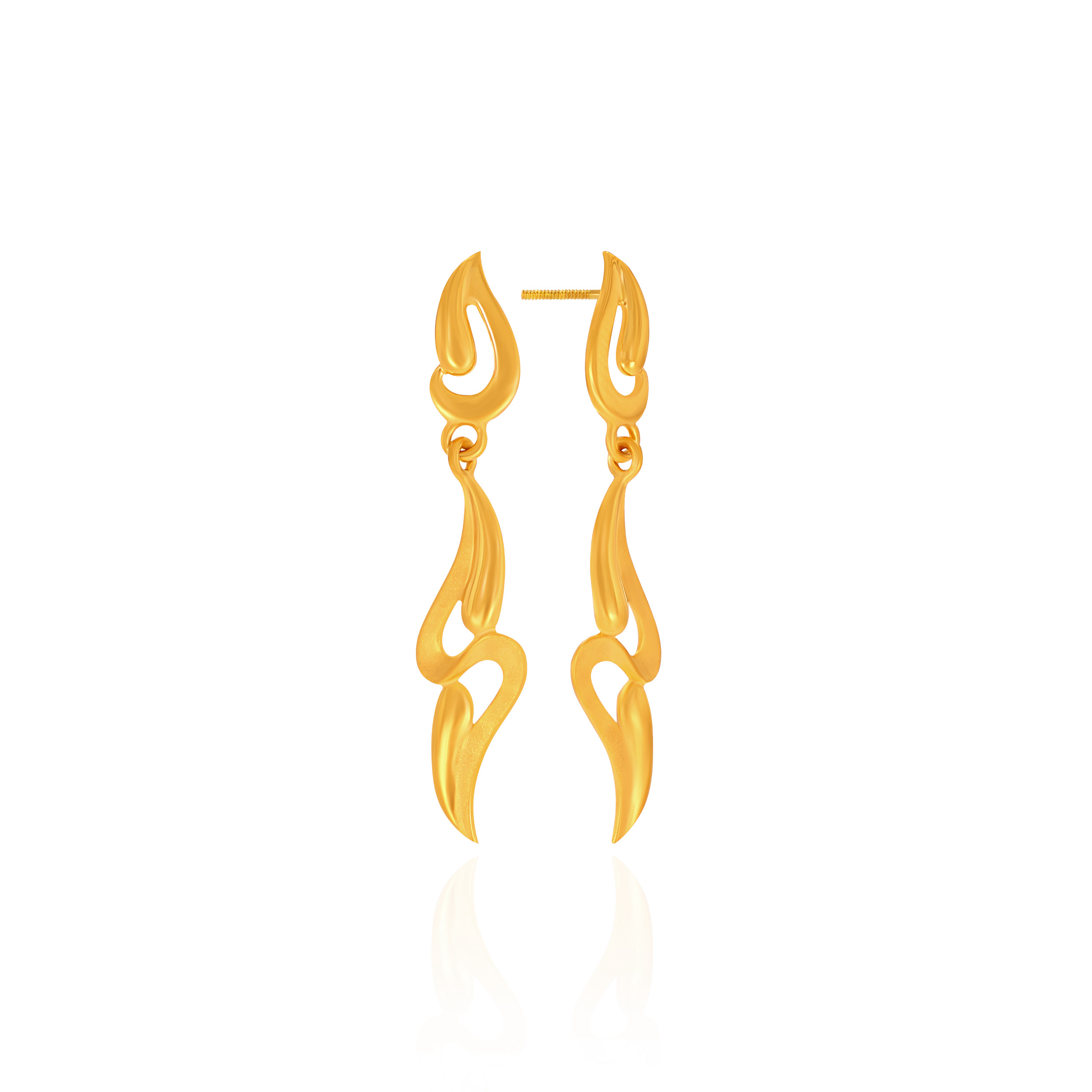 Sylvan Vine Cascade Gold Earrings - Senco Gold and Diamonds