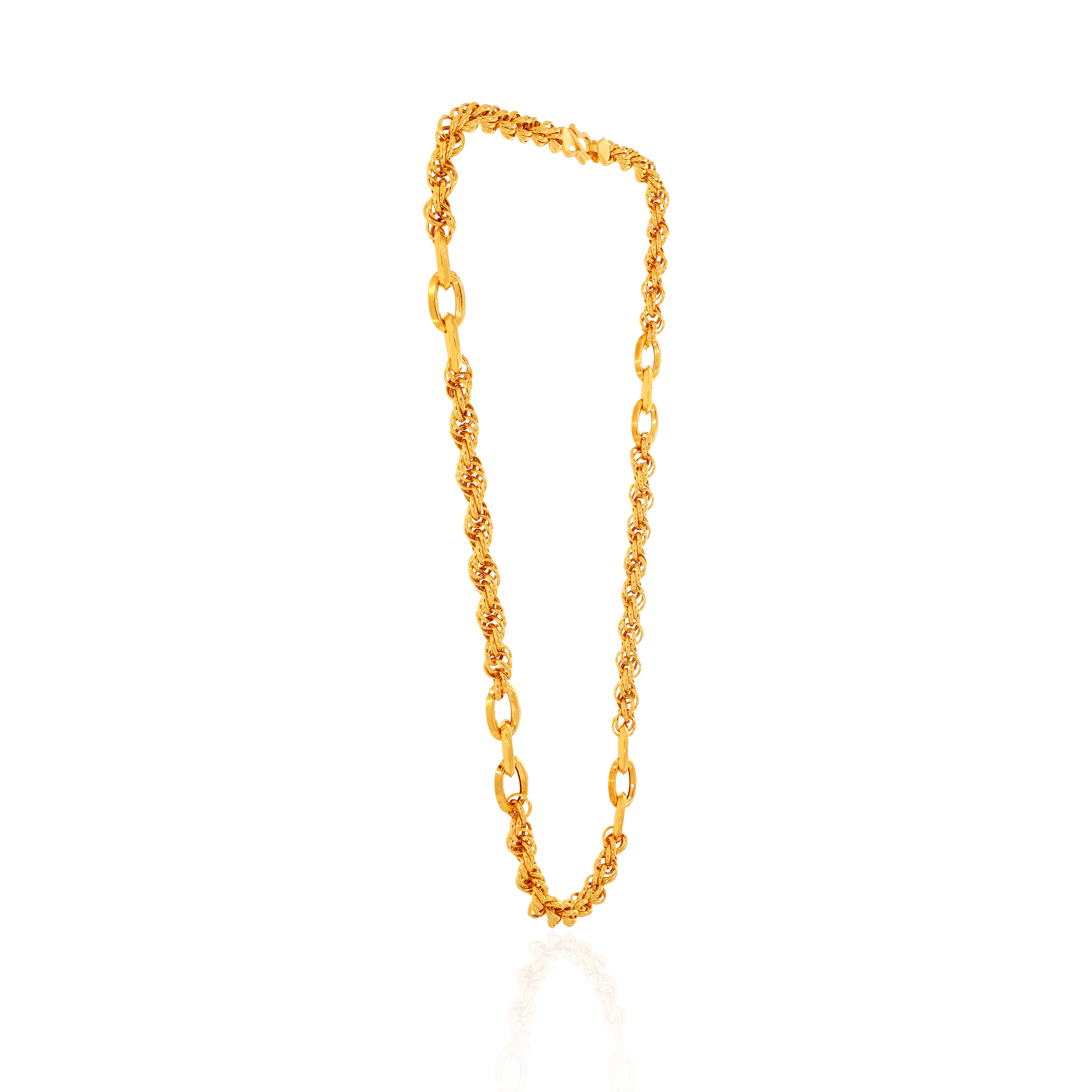 Opulent Radiance Unisex Gold Chain - Senco Gold and Diamonds