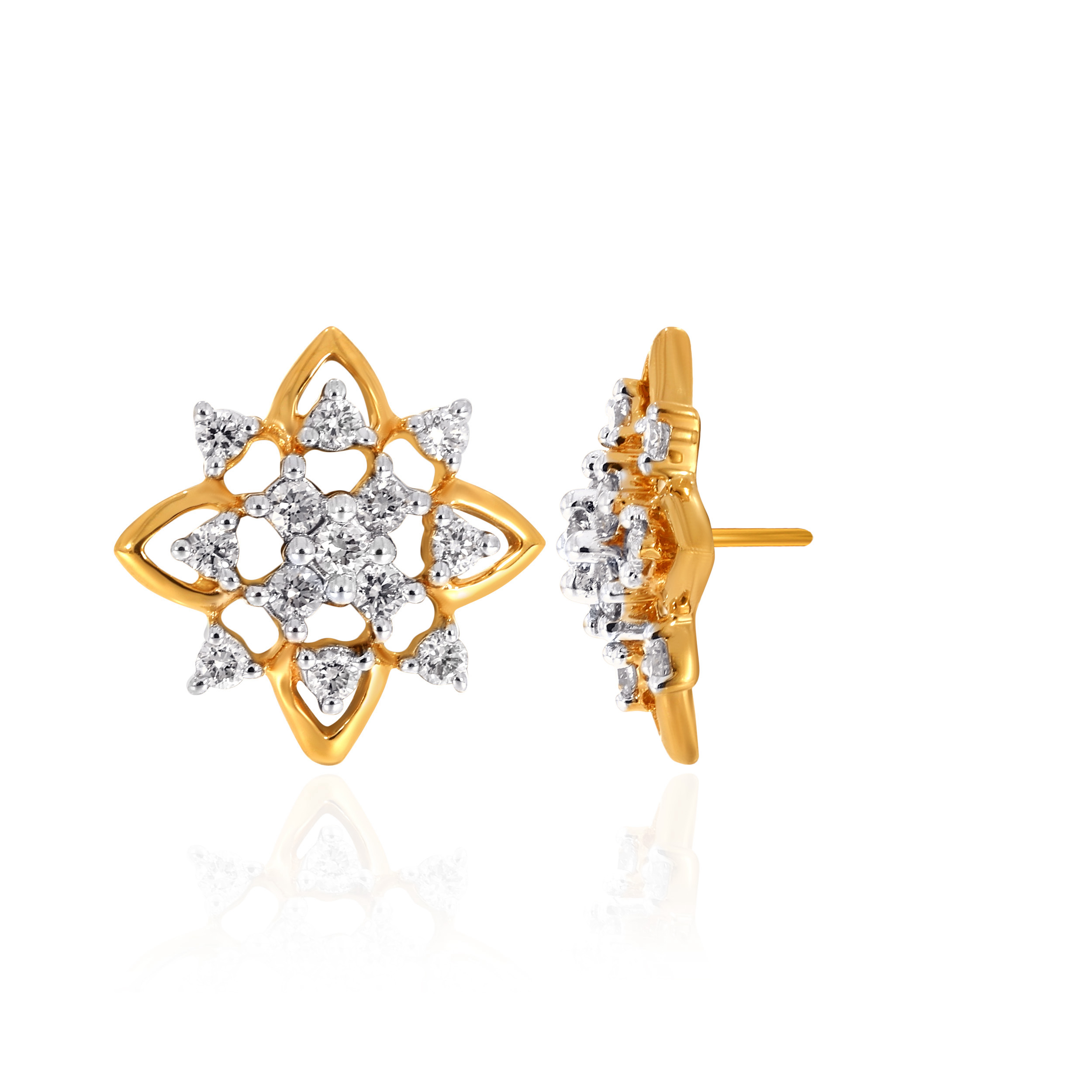 Lustrous Glow Diamond Studs - Senco Gold and Diamonds