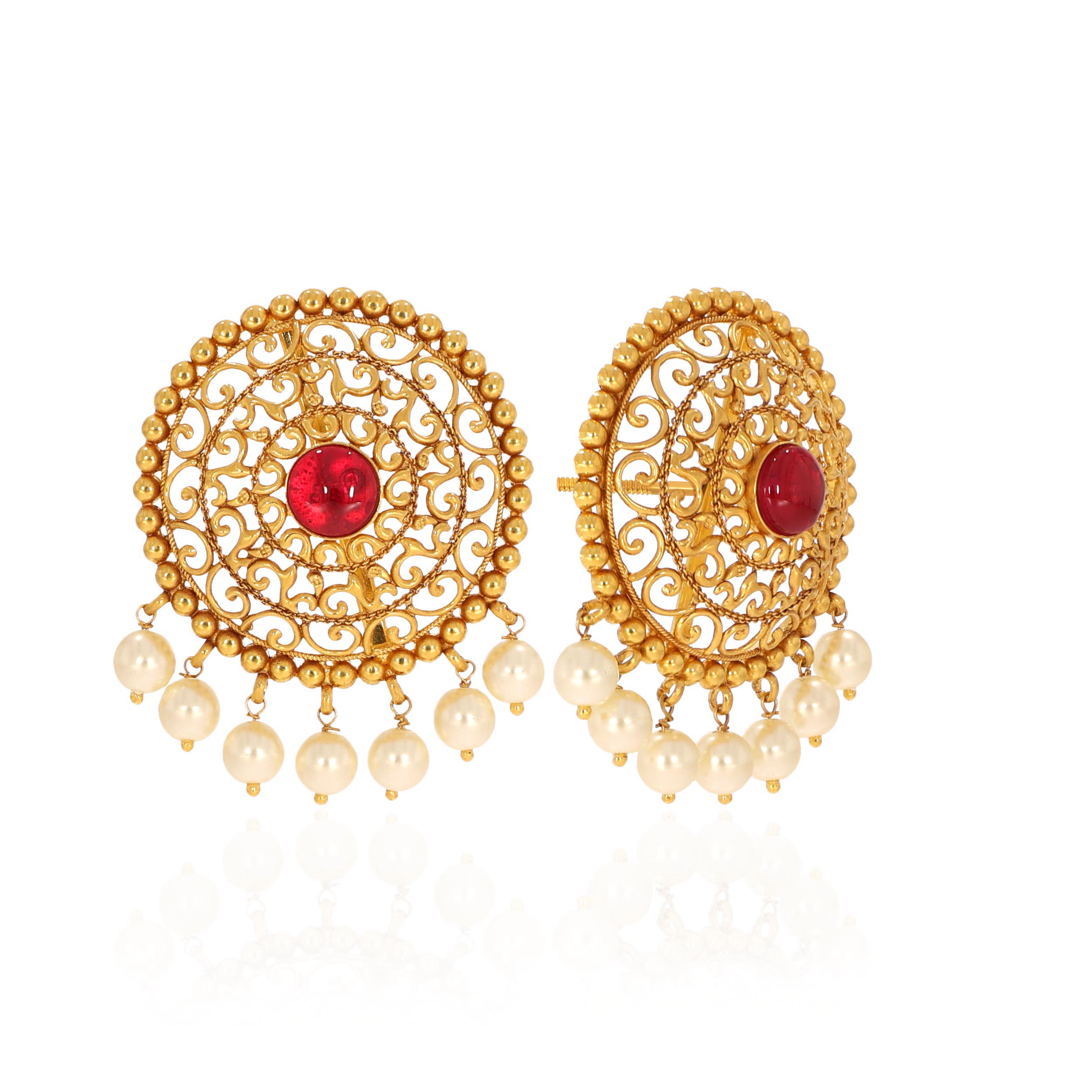 Embellished Elegance Gold Earrings - Senco Gold and Diamonds