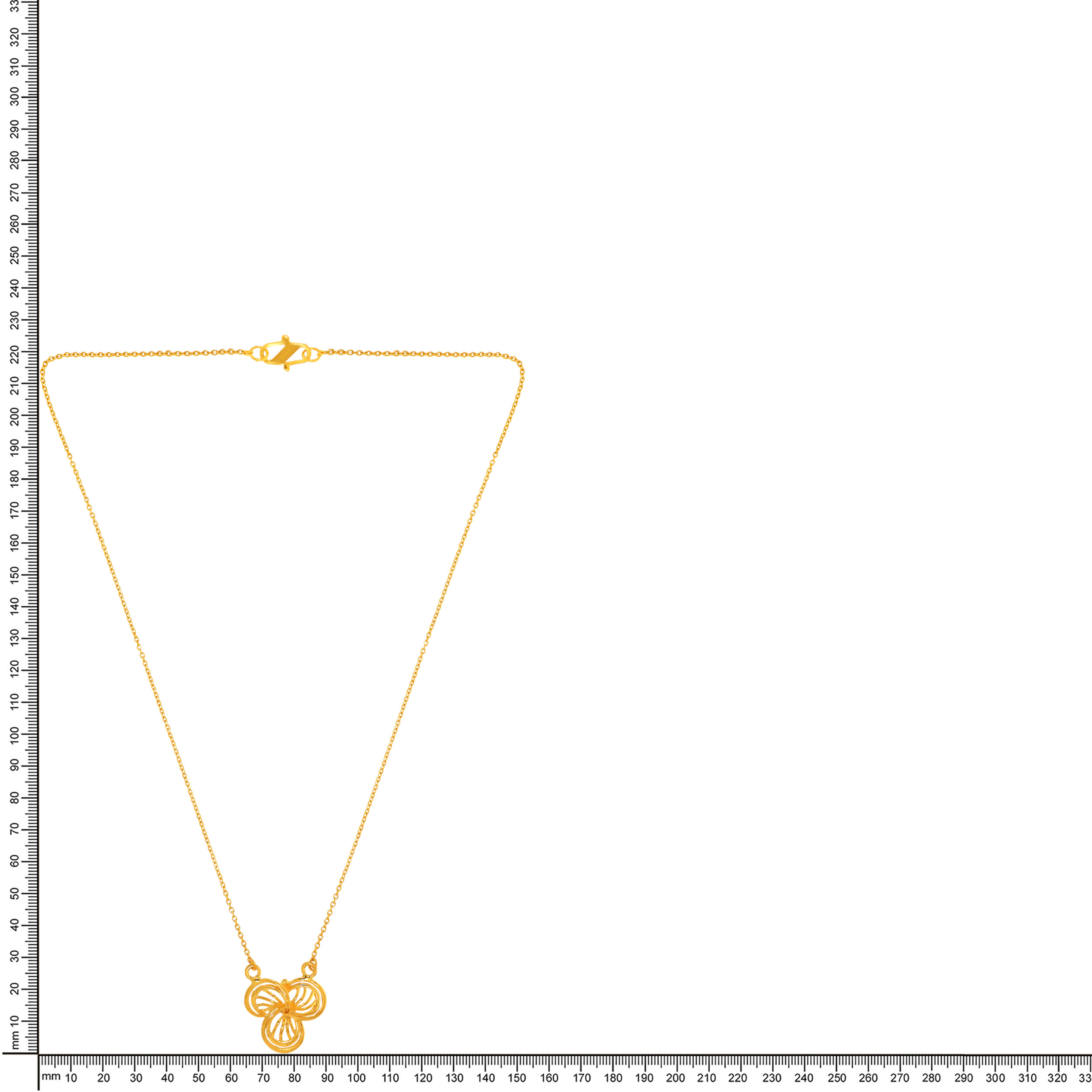 22K Yellow Gold Chain Pendant-GPN-D000777019 - Senco Gold and Diamonds