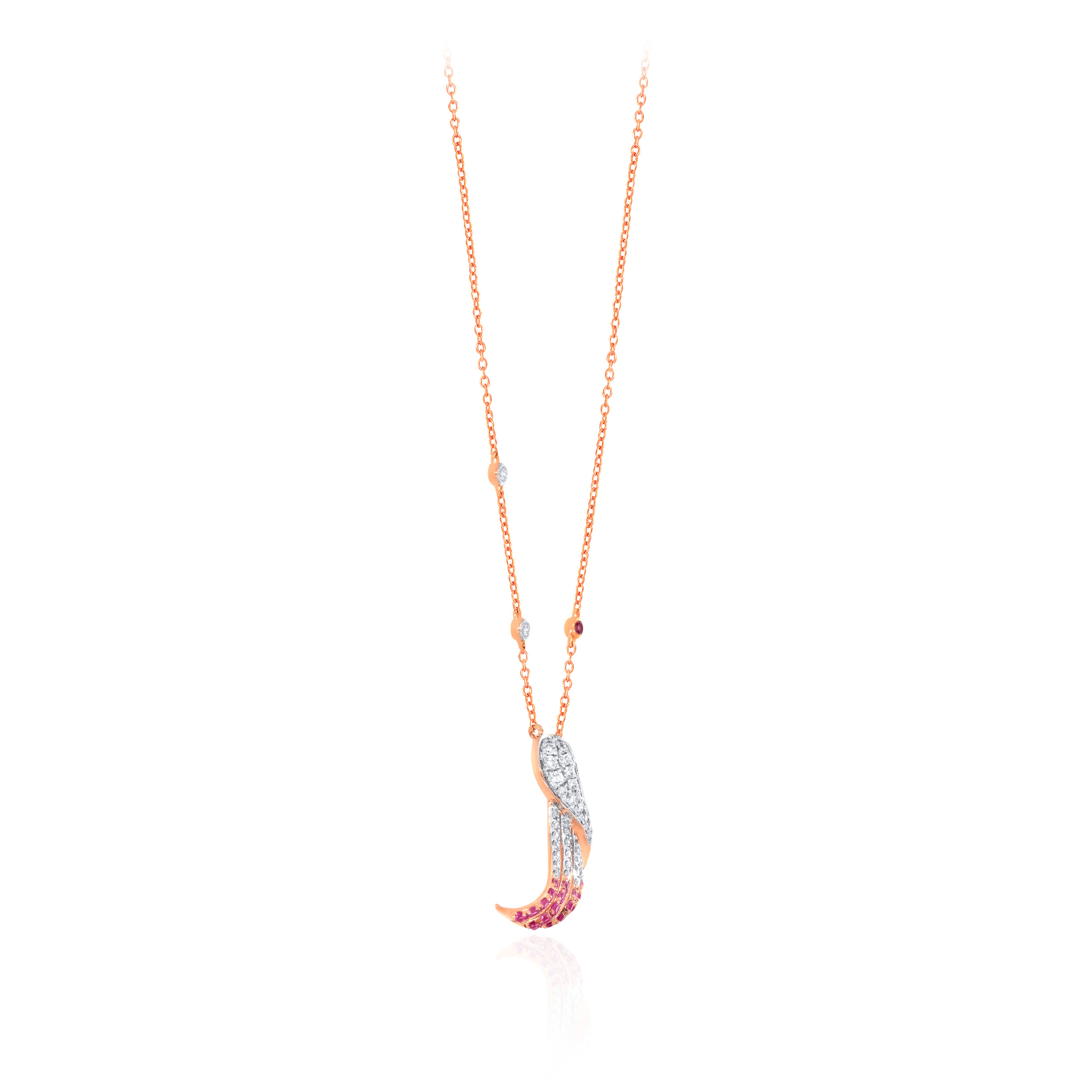 Mystical Ombré Diamond Chain Pendant - Senco Gold and Diamonds
