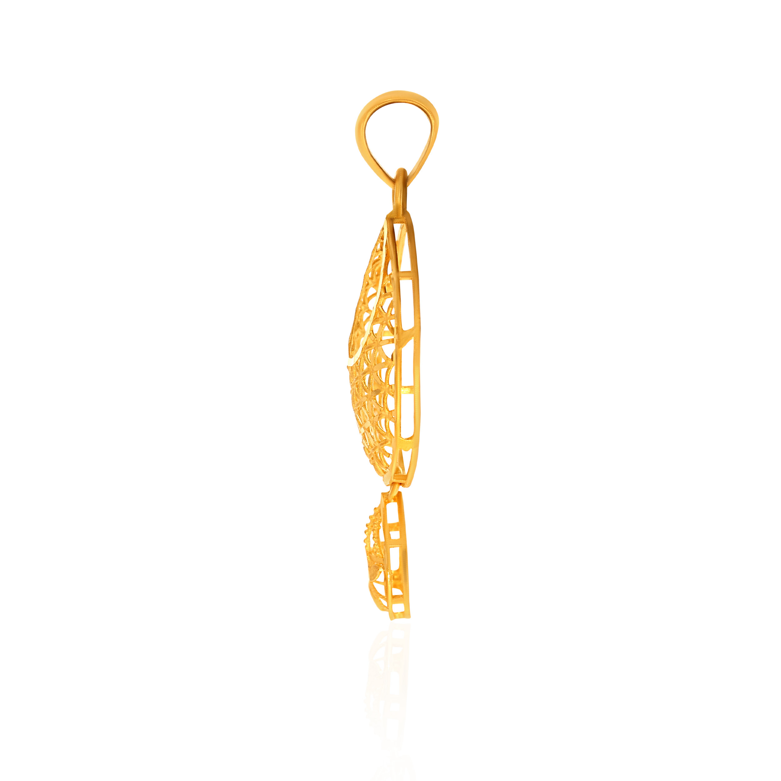 Poetic Droplet Gold Pendant - Senco Gold and Diamonds