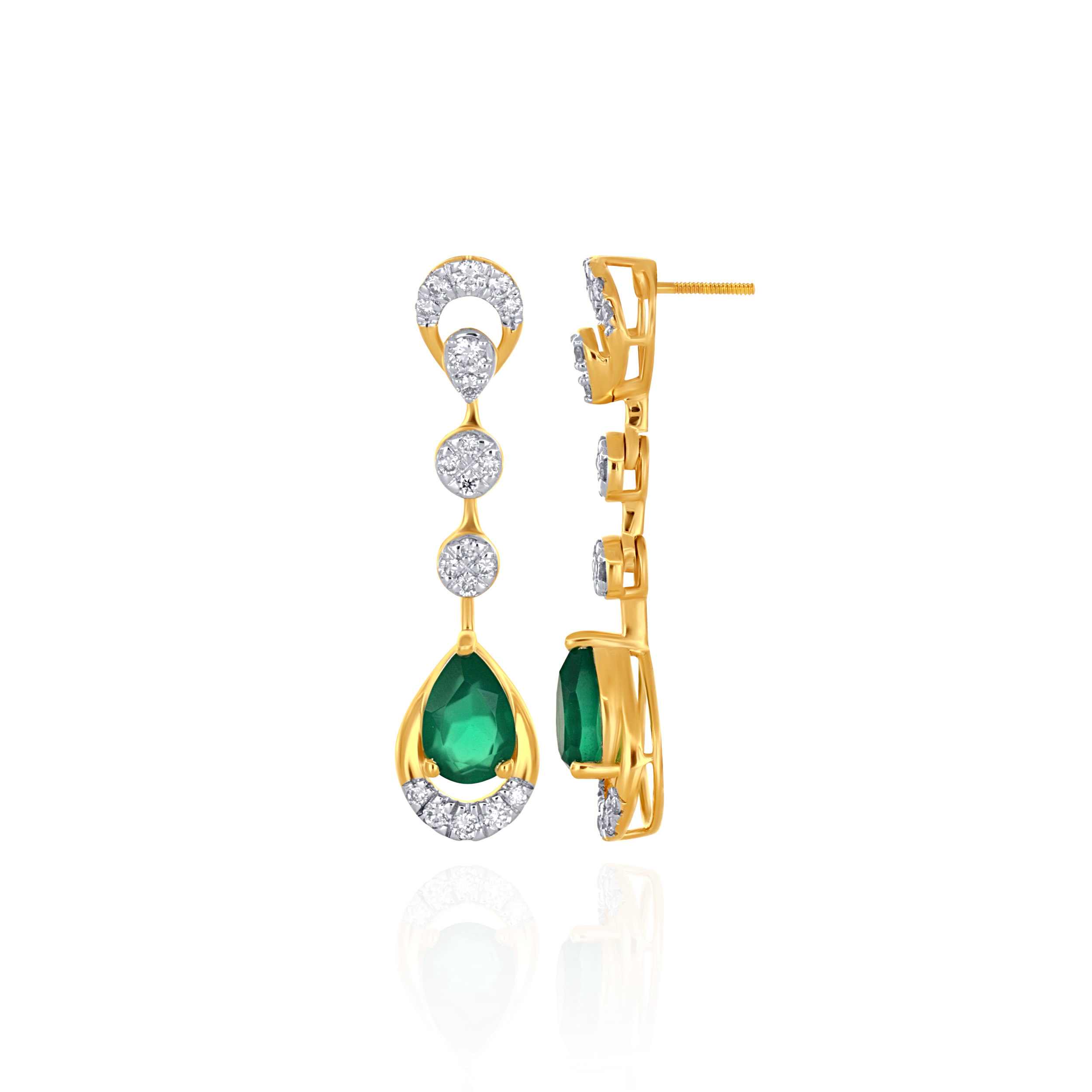 Aureline Charm Diamond Earrings - Senco Gold and Diamonds