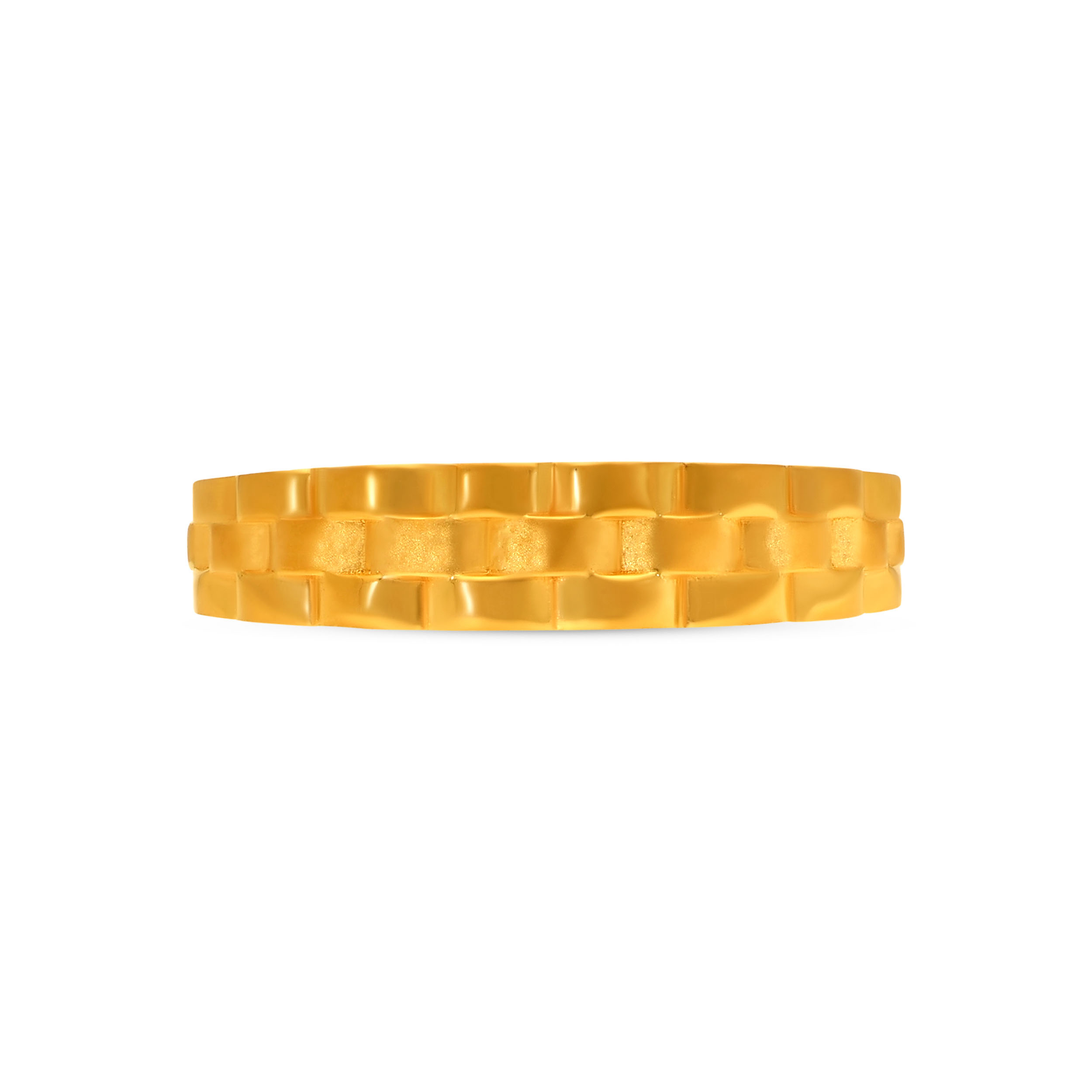 Woven Link Men's Gold Ring - Senco Gold and Diamonds