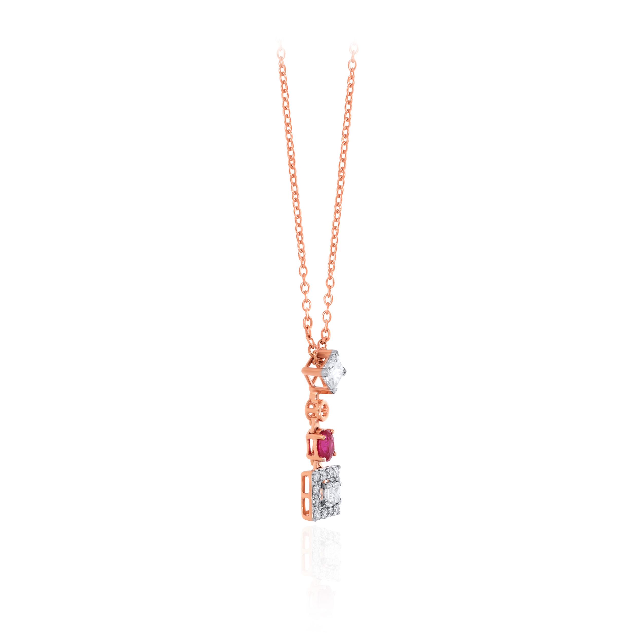 Celeste Prism Diamond Chain Pendant - Senco Gold and Diamonds