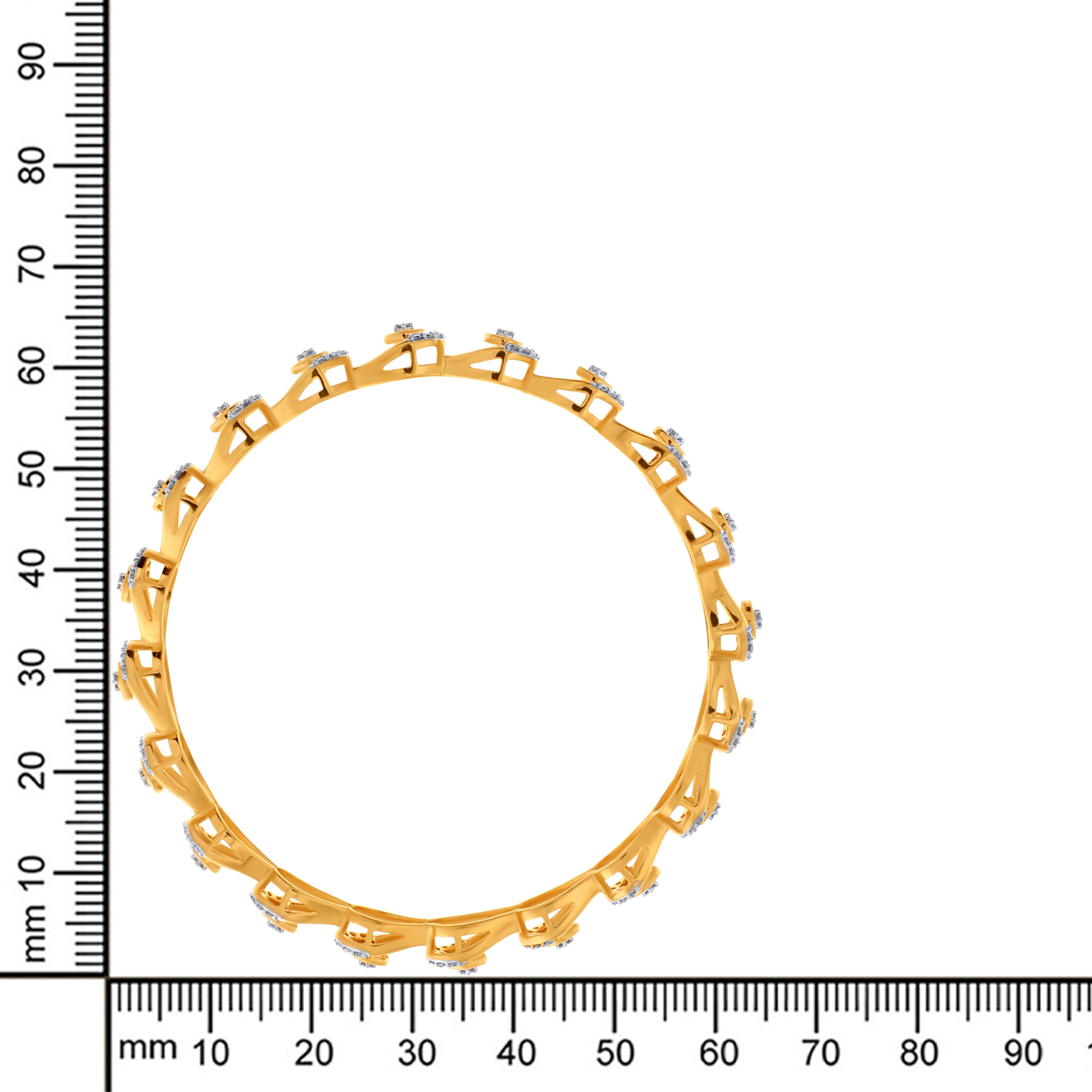 Droplets Array Diamond Bangle - Senco Gold and Diamonds