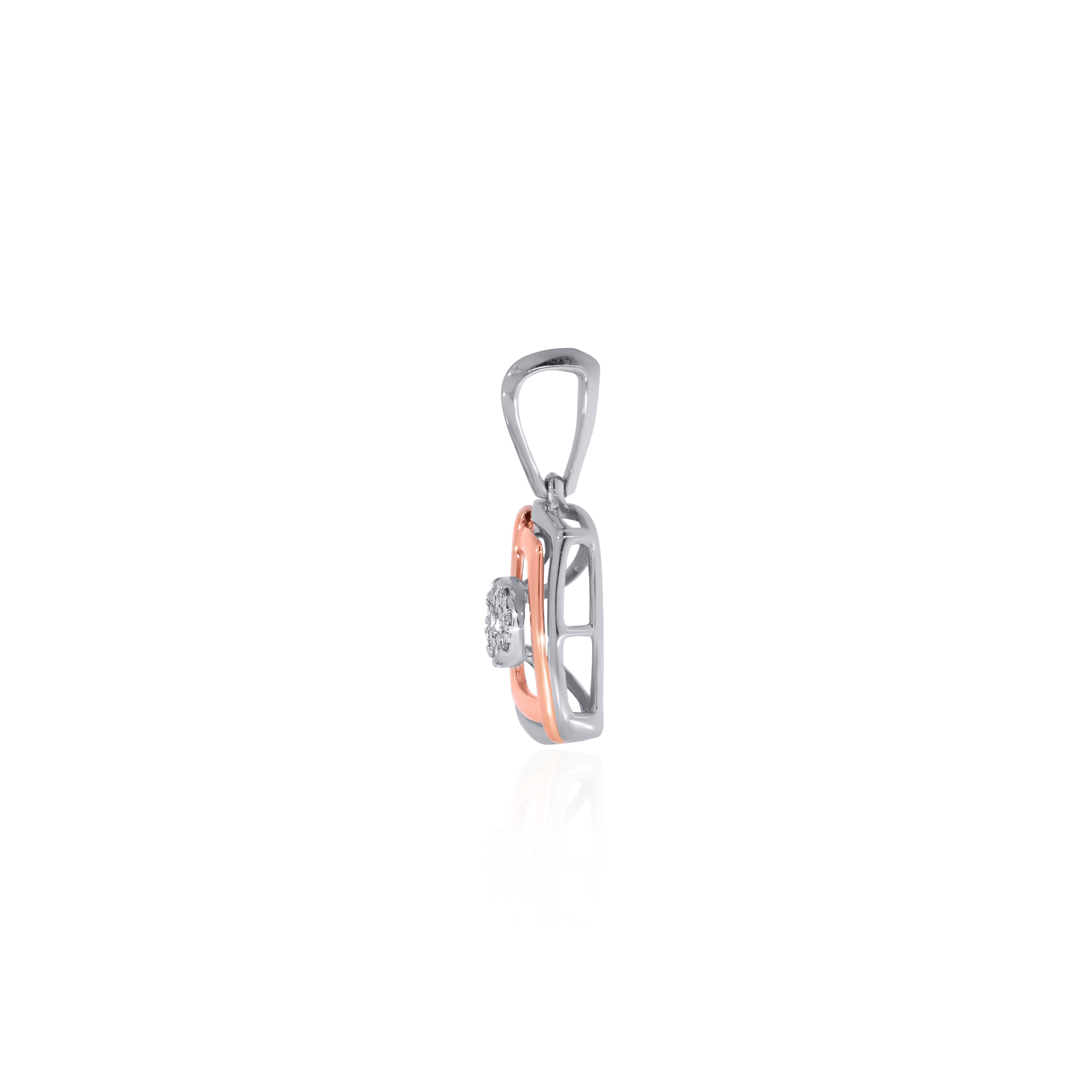 Chic Charm Platinum Diamond Pendant - Senco Gold and Diamonds