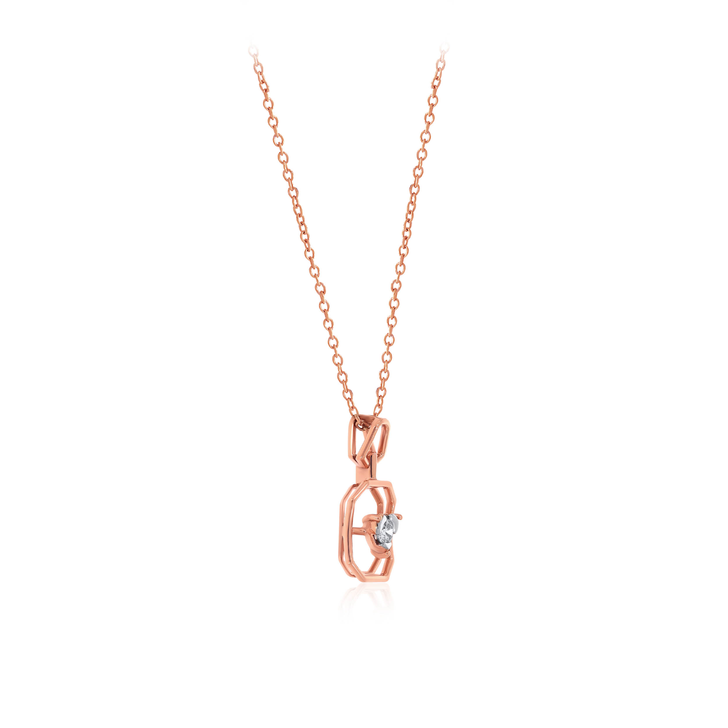 Seal of Love Diamond Chain Pendant - Senco Gold and Diamonds