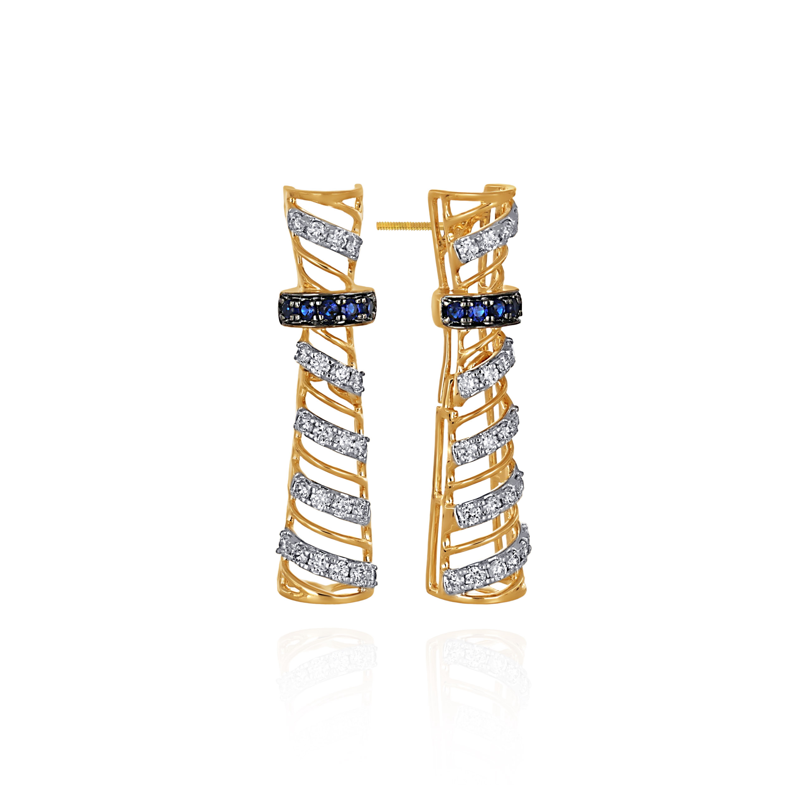 Azure Embrace Diamond Drop Earrings - Senco Gold and Diamonds