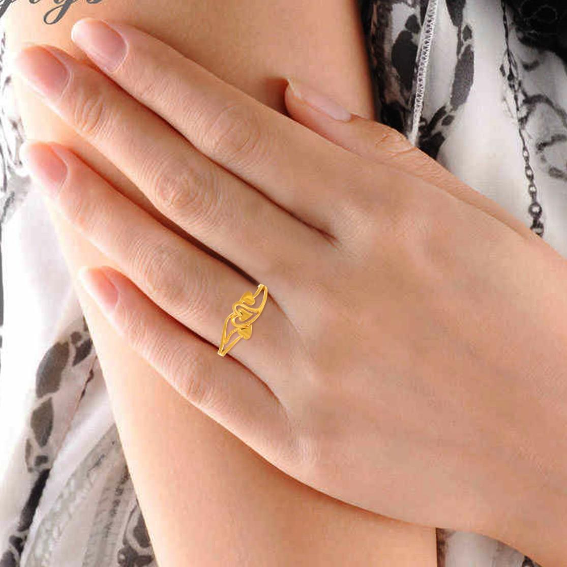A Heart Leaf Gold Ring alternate view 2