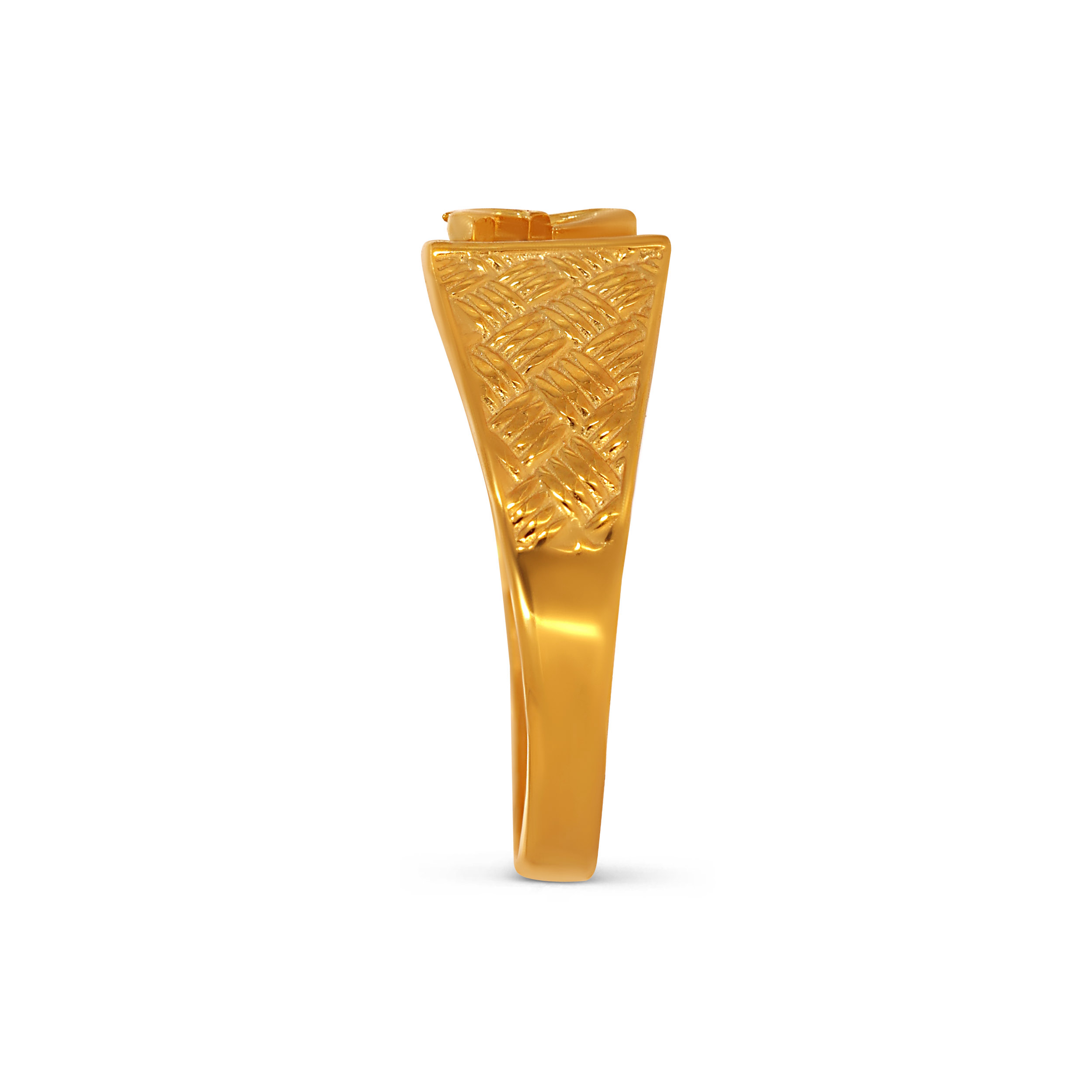 Om Essence Men’s Gold Ring - Senco Gold and Diamonds