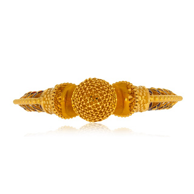 Creative Appeal Gold Mukh Bangle - Senco Gold and Diamonds