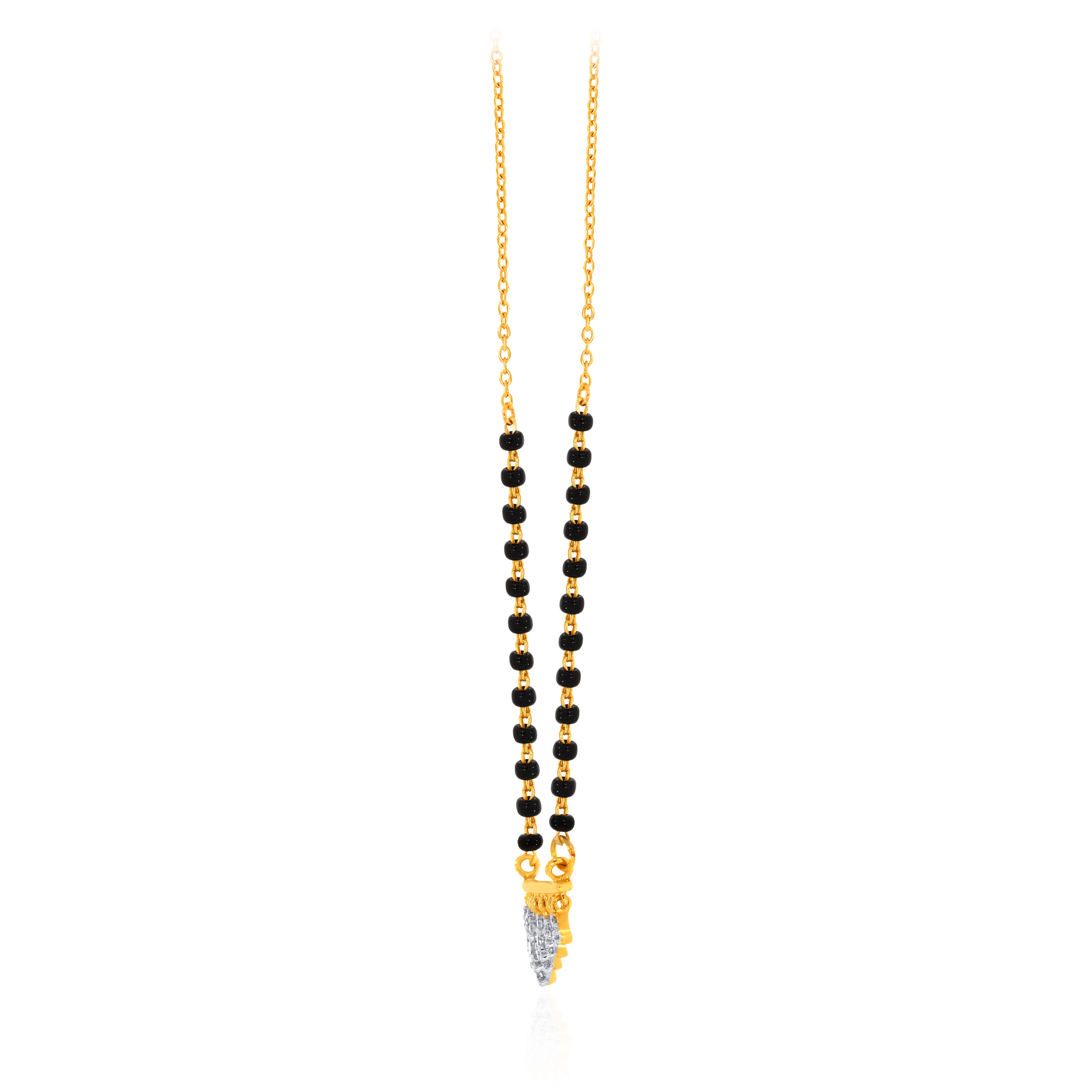 Linear Swing Diamond Mangalsutra - Senco Gold and Diamonds