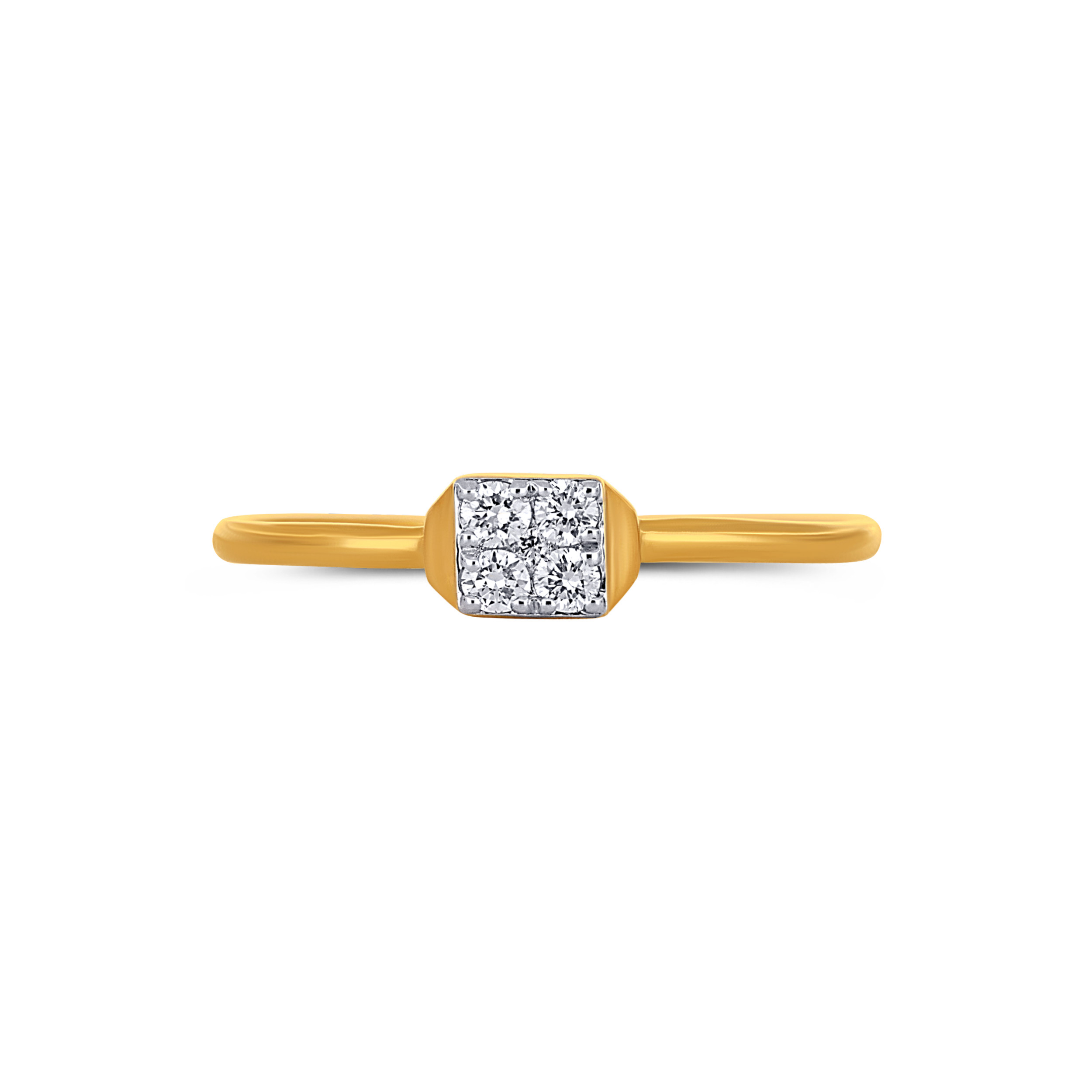 Minimalist Square Diamond Ring - Senco Gold and Diamonds