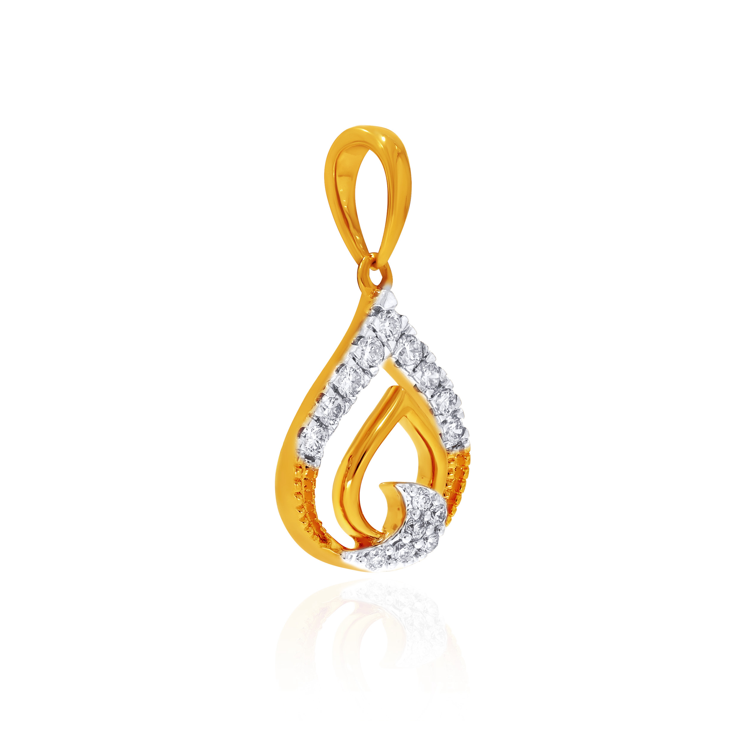 Radiant Flame Diamond Pendant - Senco Gold and Diamonds