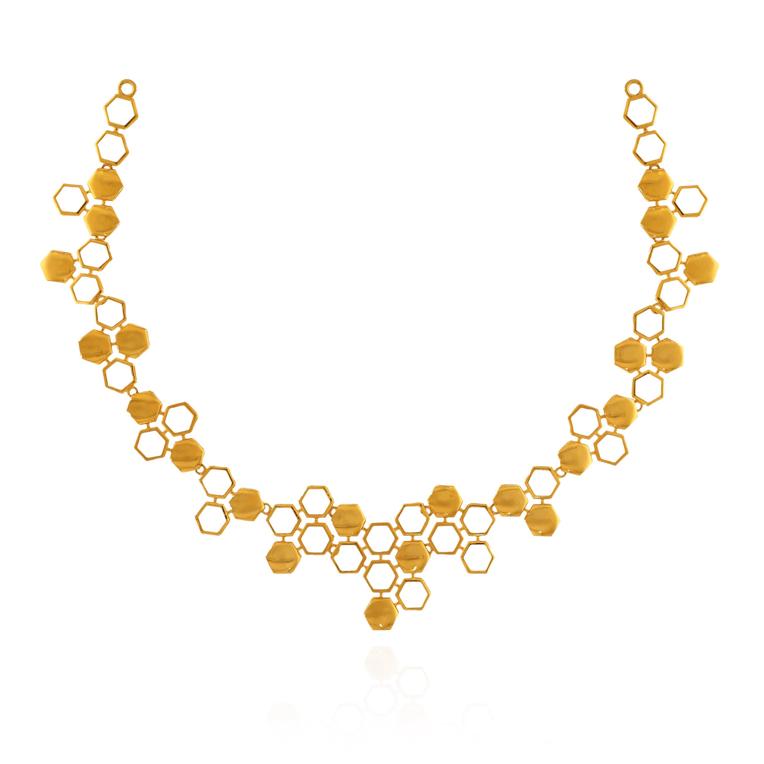 Mosaic Abstract Gold Necklace - Senco Gold and Diamonds