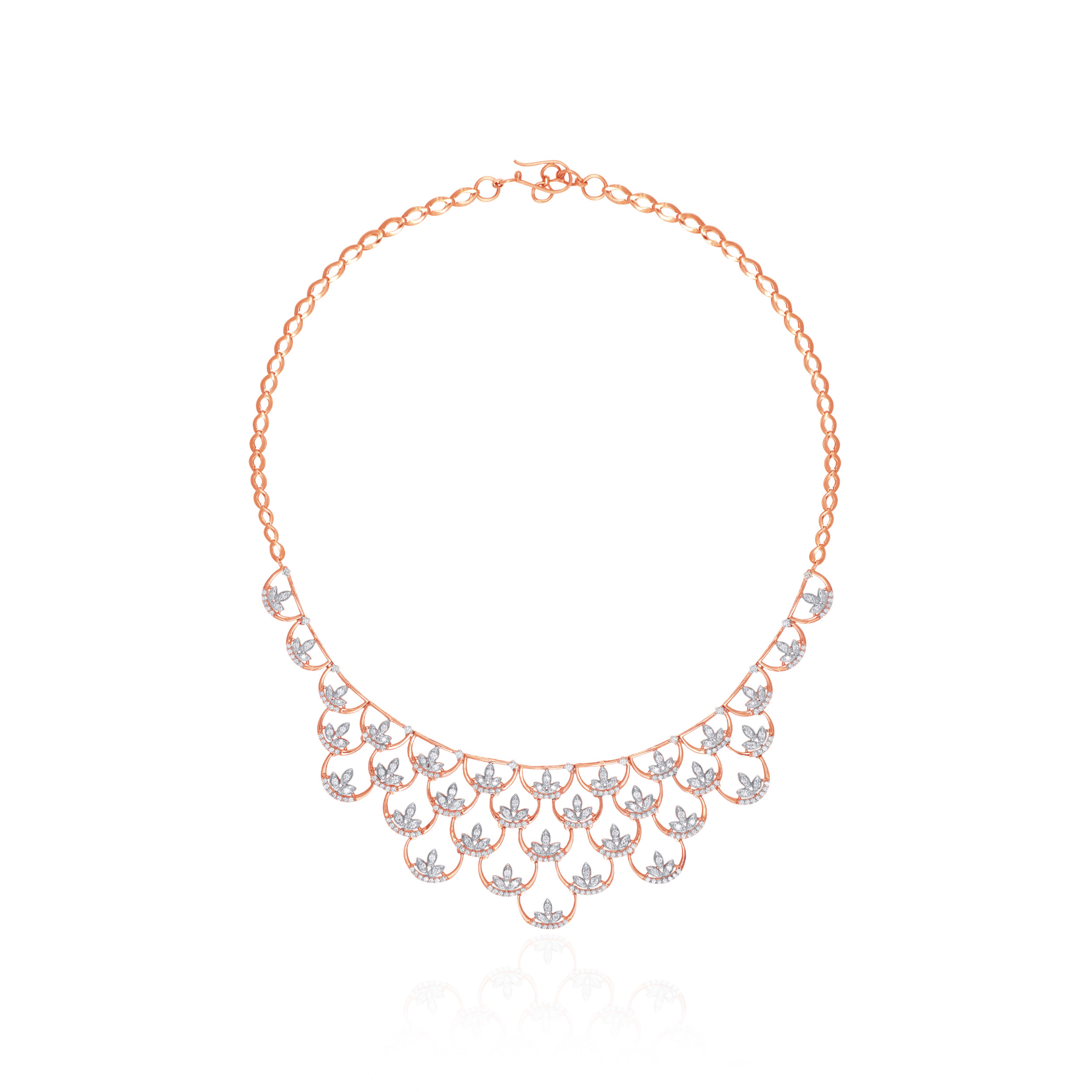 Captivating Tiered Diamond Necklace - Senco Gold and Diamonds