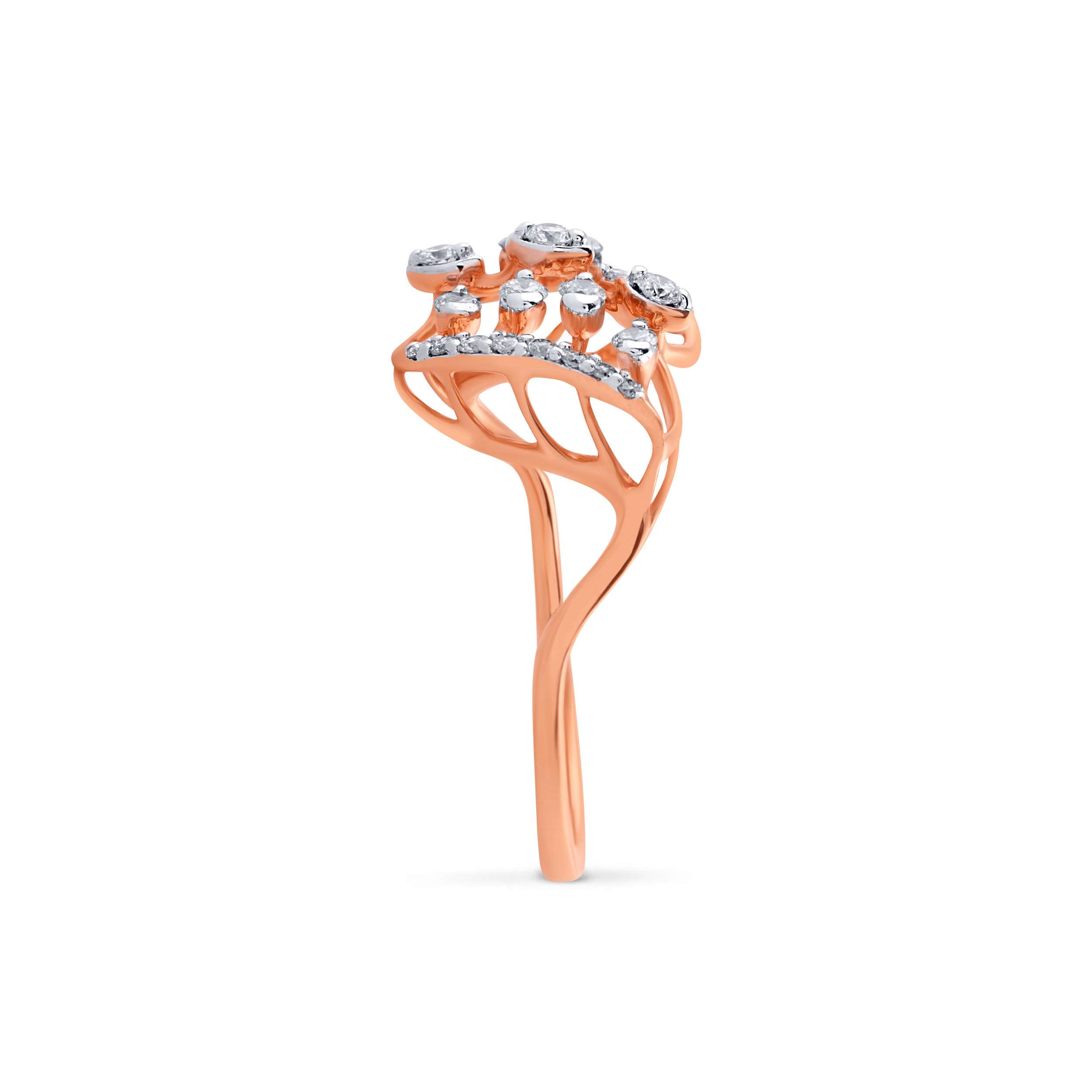 Ethereal Leaf Diamond Ring - Senco Gold and Diamonds