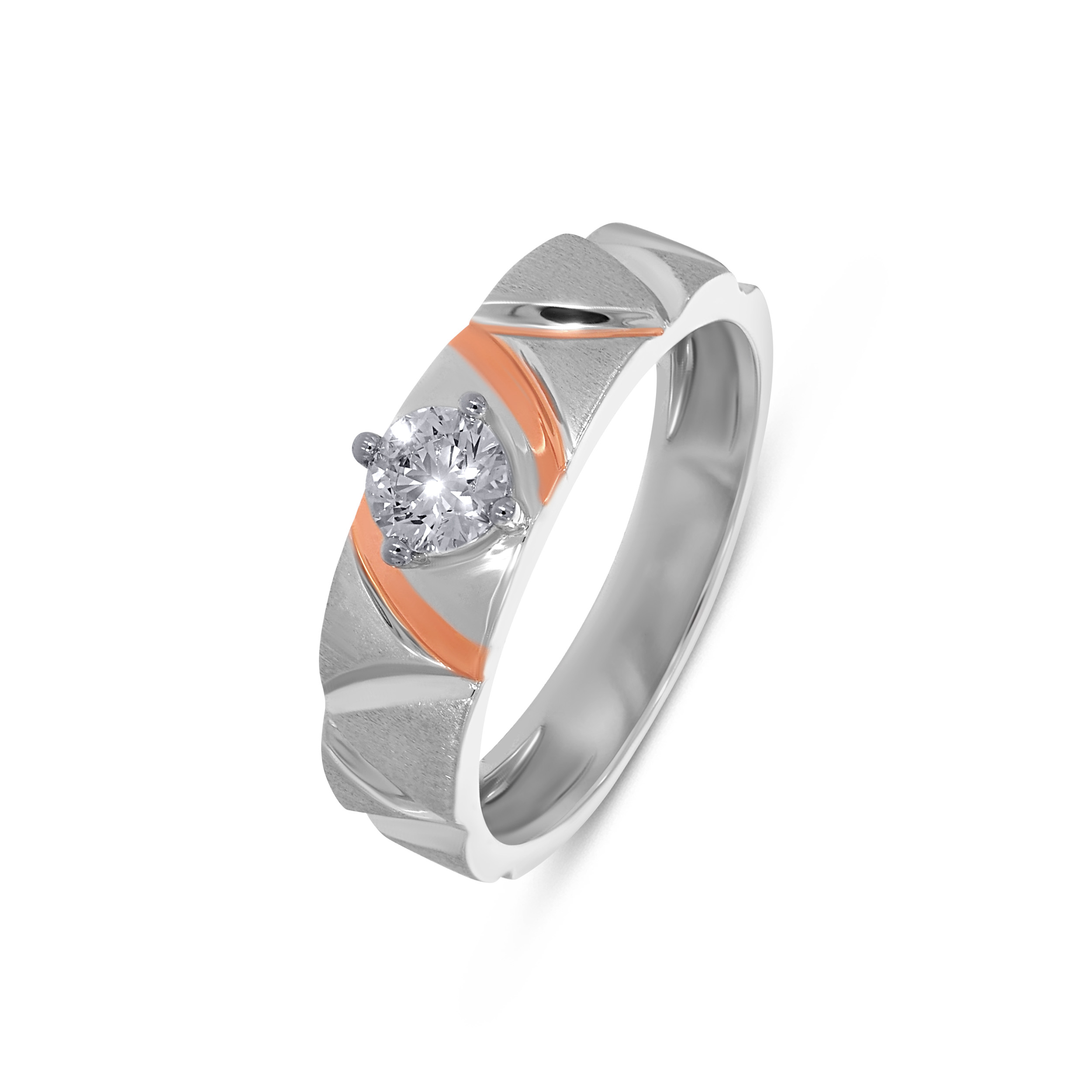 Sovereign Platinum Diamond Men's Ring - Senco Gold and Diamonds