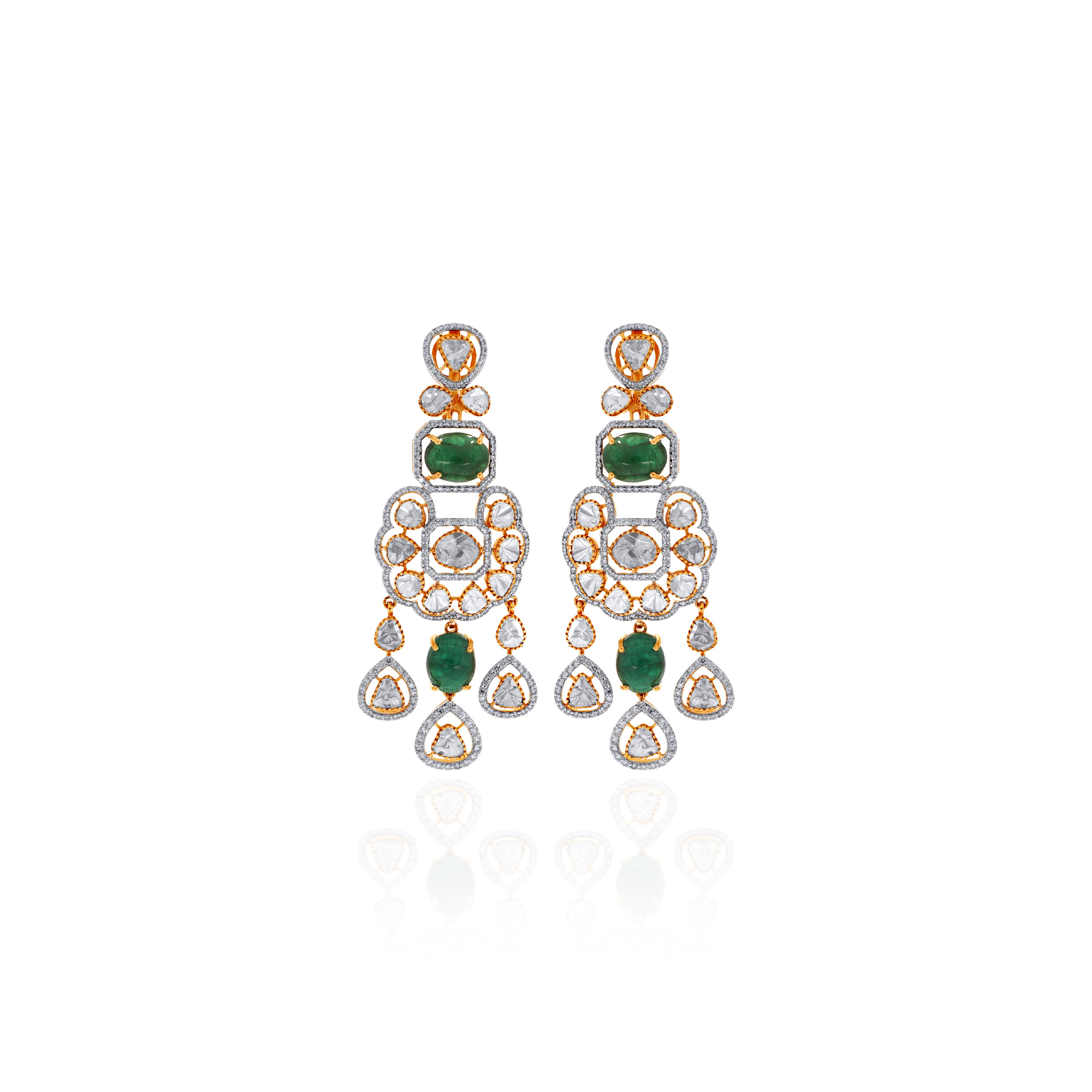 Imperial Glow Chandelier Diamond Earrings - Senco Gold and Diamonds