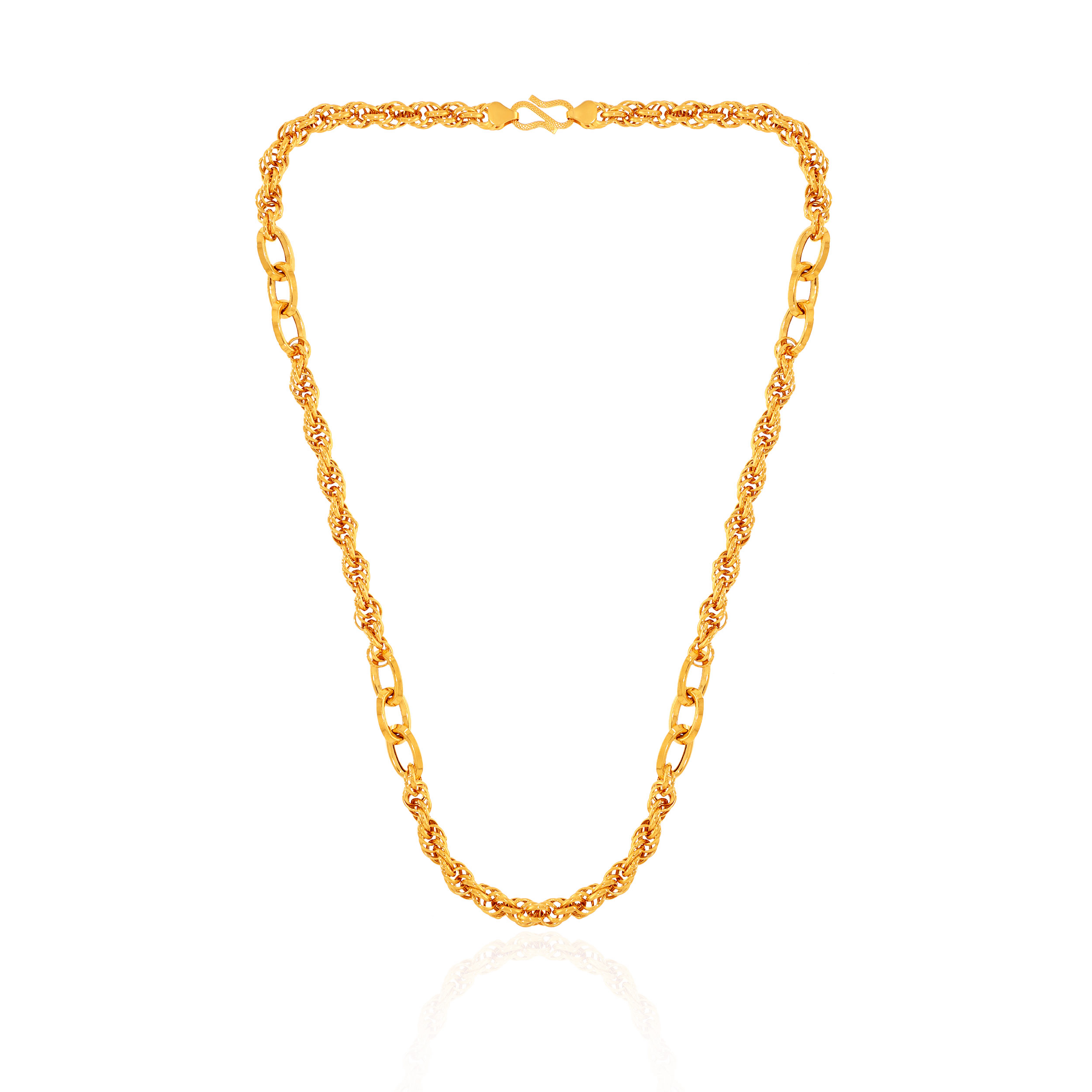Opulent Radiance Unisex Gold Chain - Senco Gold and Diamonds