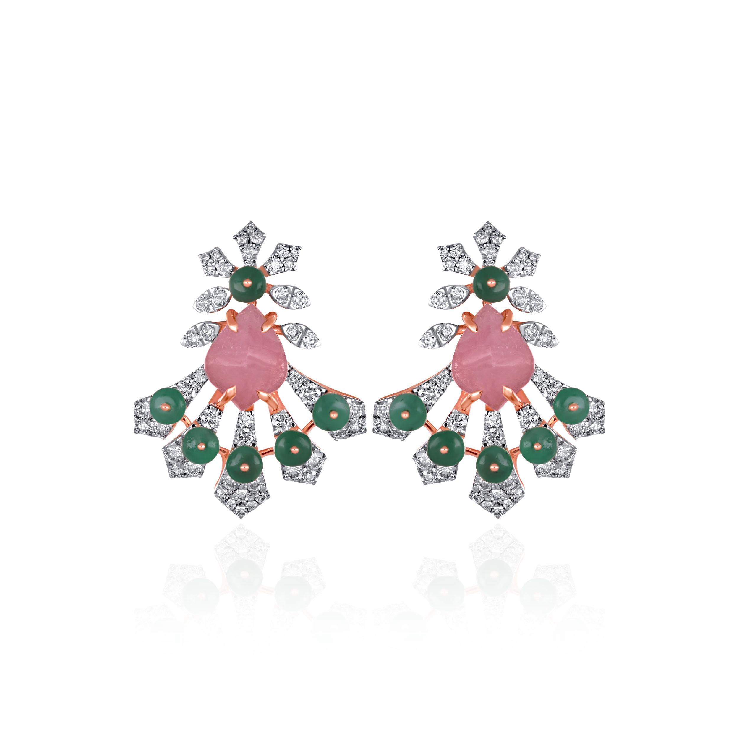Aurelian Bloom Diamond Earrings - Senco Gold and Diamonds