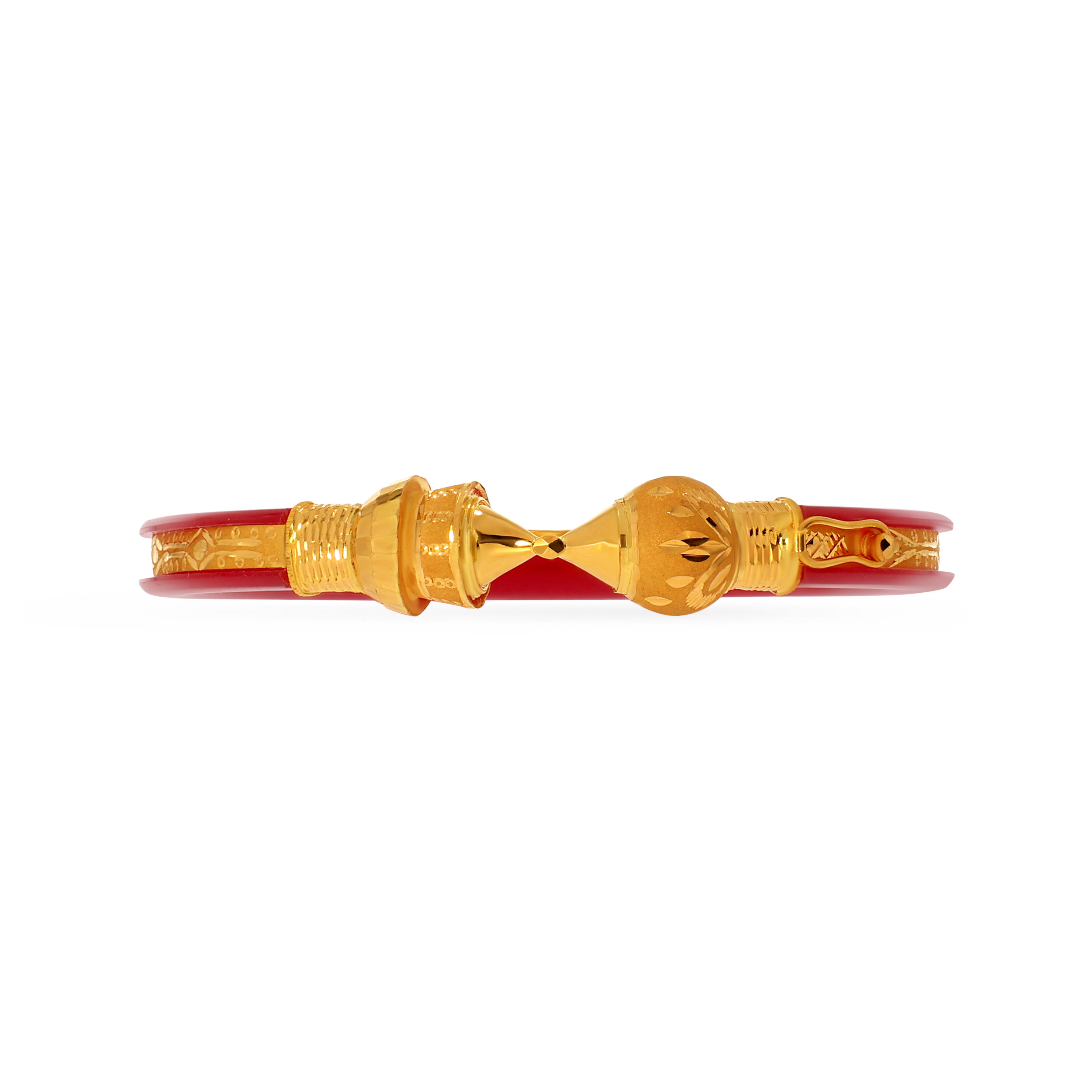 Ethnic Touch Gold Mukh Pola Bangle - Senco Gold and Diamonds