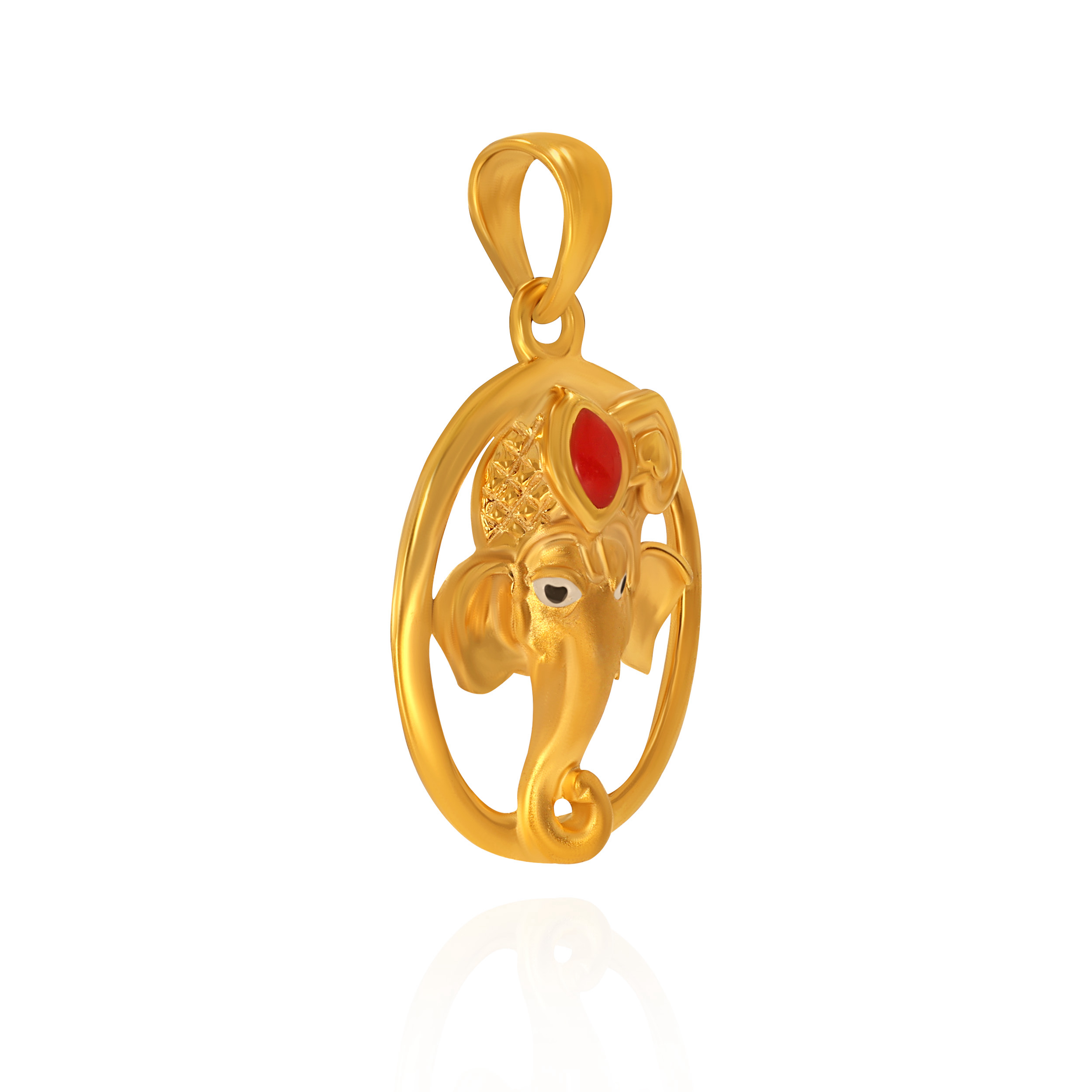 Auspicious Aura Ganesh Gold Pendant - Senco Gold and Diamonds