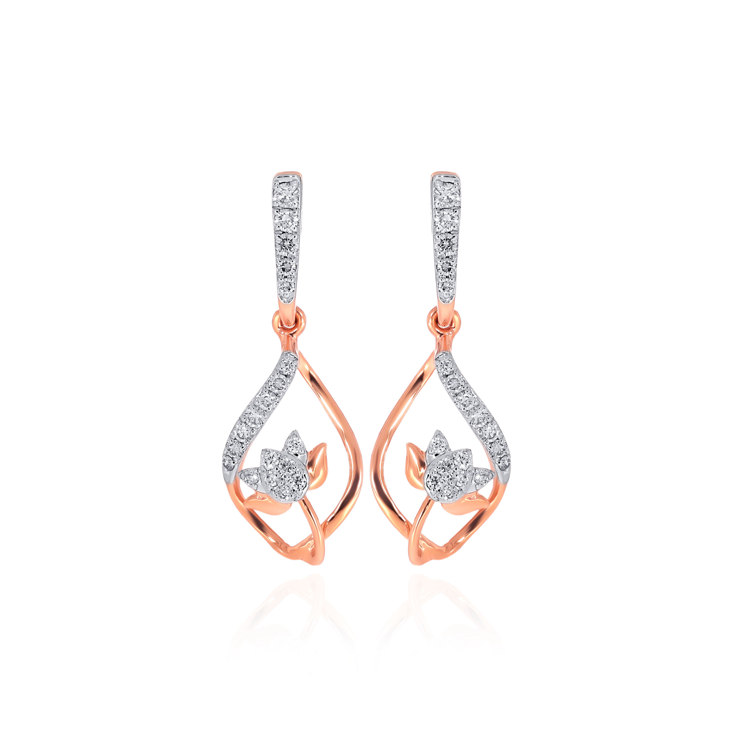 Eternal Flower Diamond Earrings - Senco Gold and Diamonds