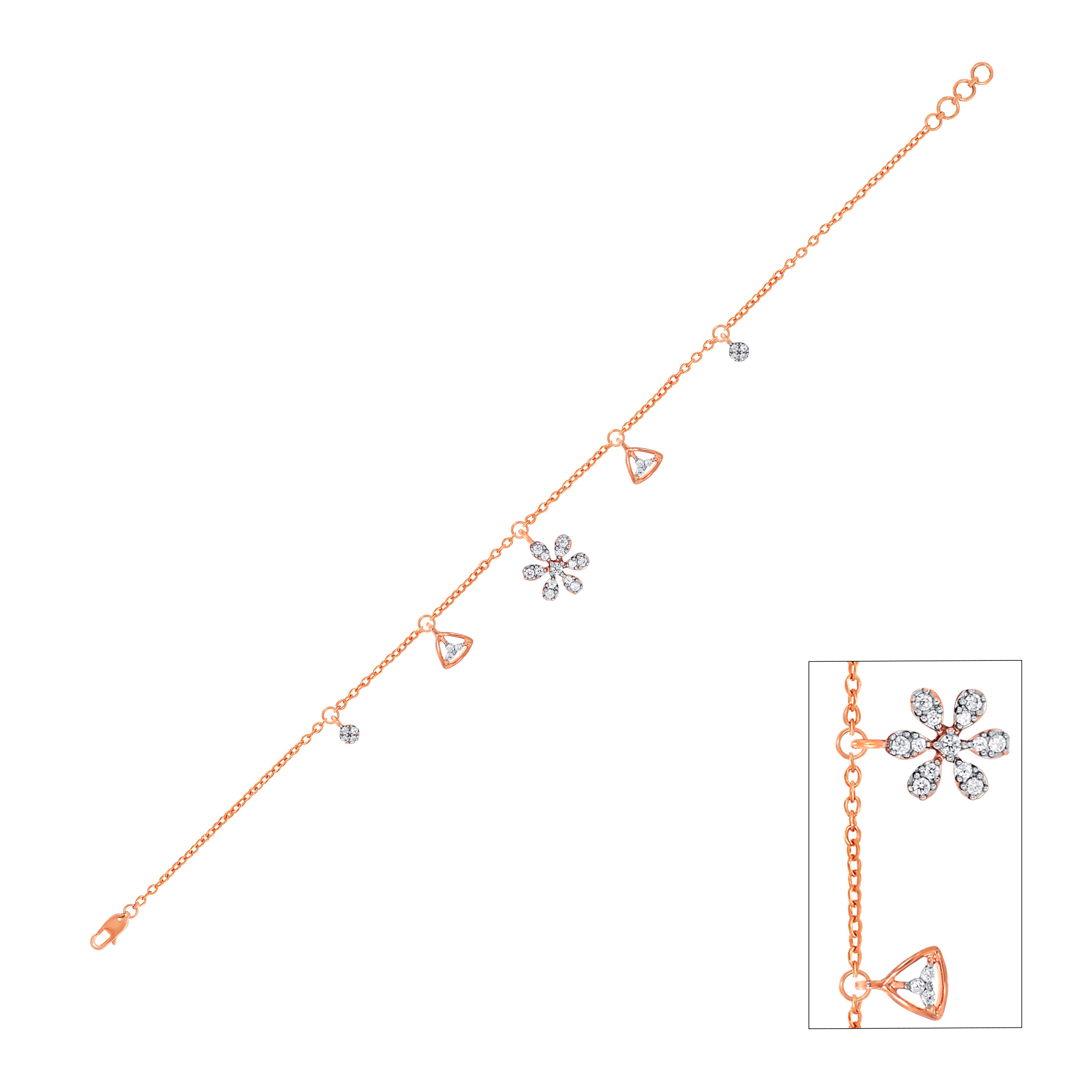 Rose Gold Reverie Diamond Bracelet - Senco Gold and Diamonds