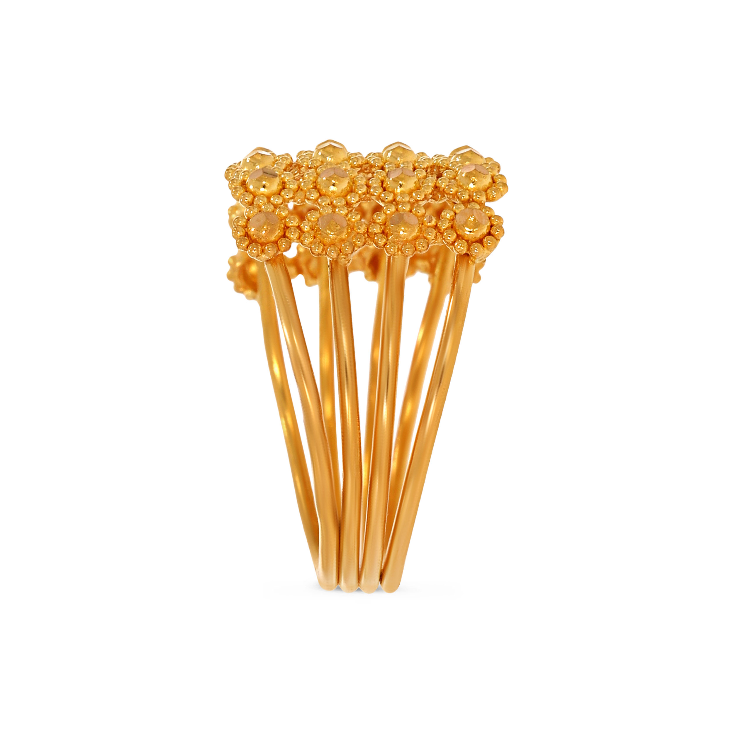 Traditional Ballwork Design Gold Ring - Senco Gold and Diamonds