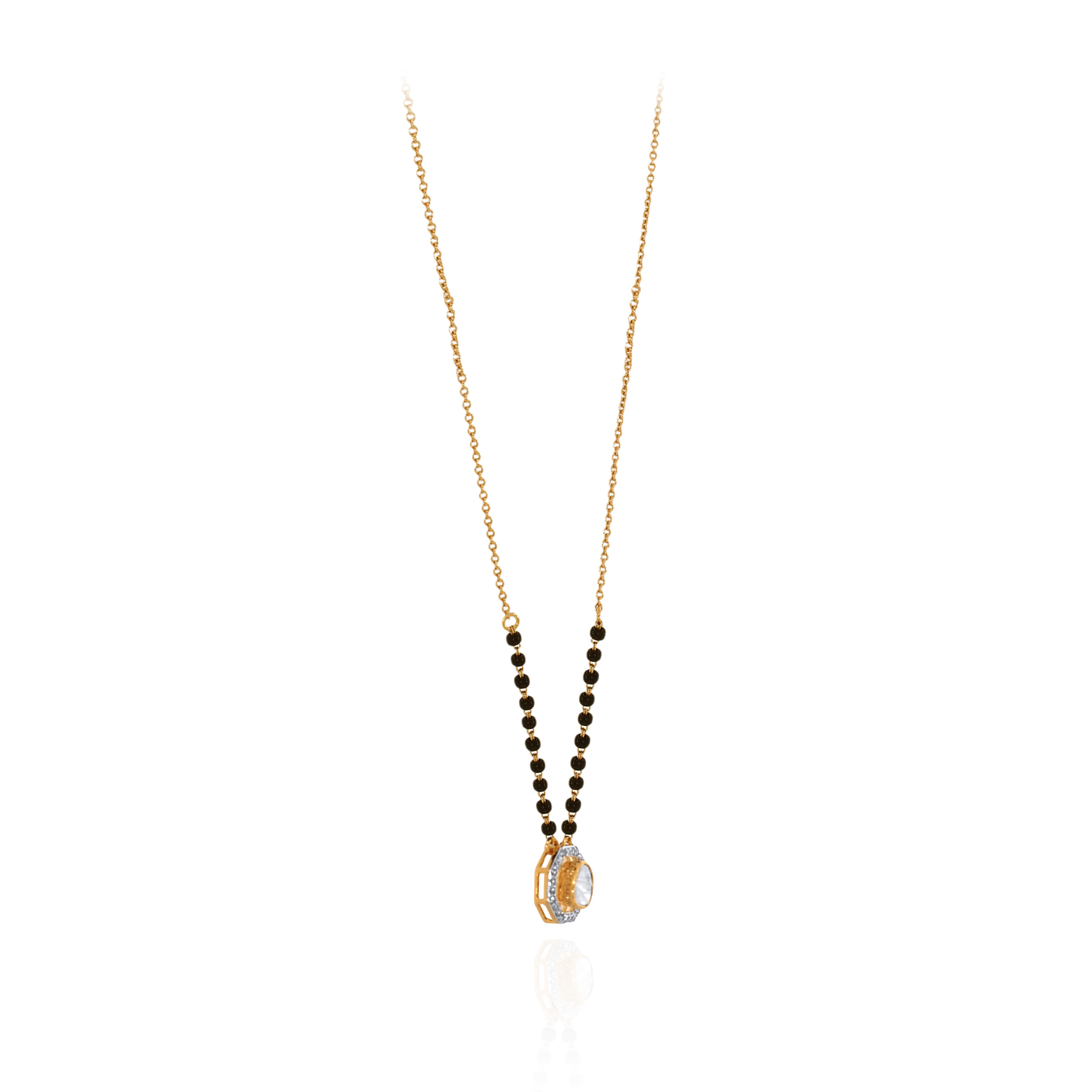 Elara Eternal Polki Diamond Mangalsutra - Senco Gold and Diamonds