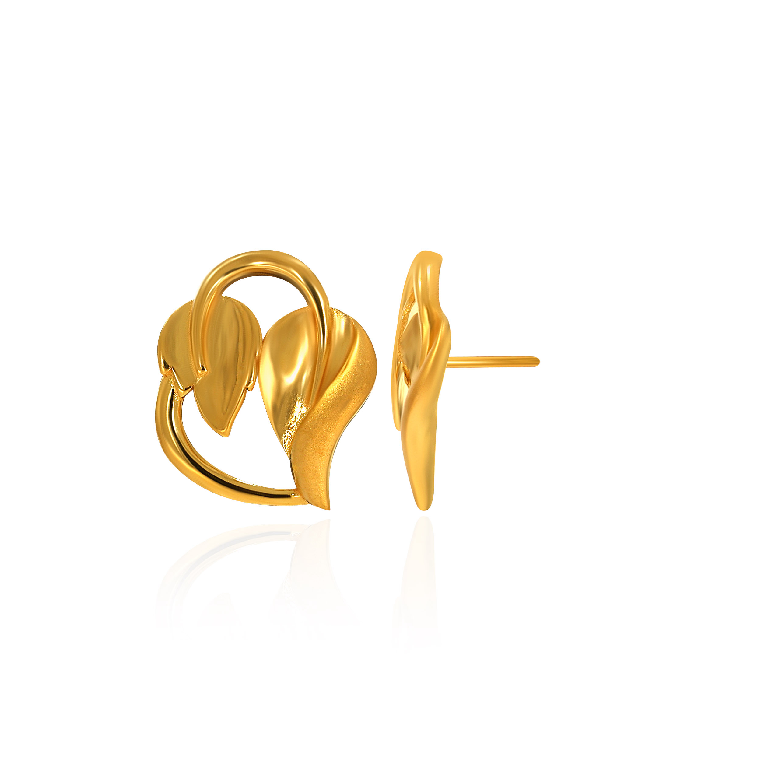 22K Yellow Gold Studs Earrings - GP-SAD0005054 - Senco Gold and Diamonds