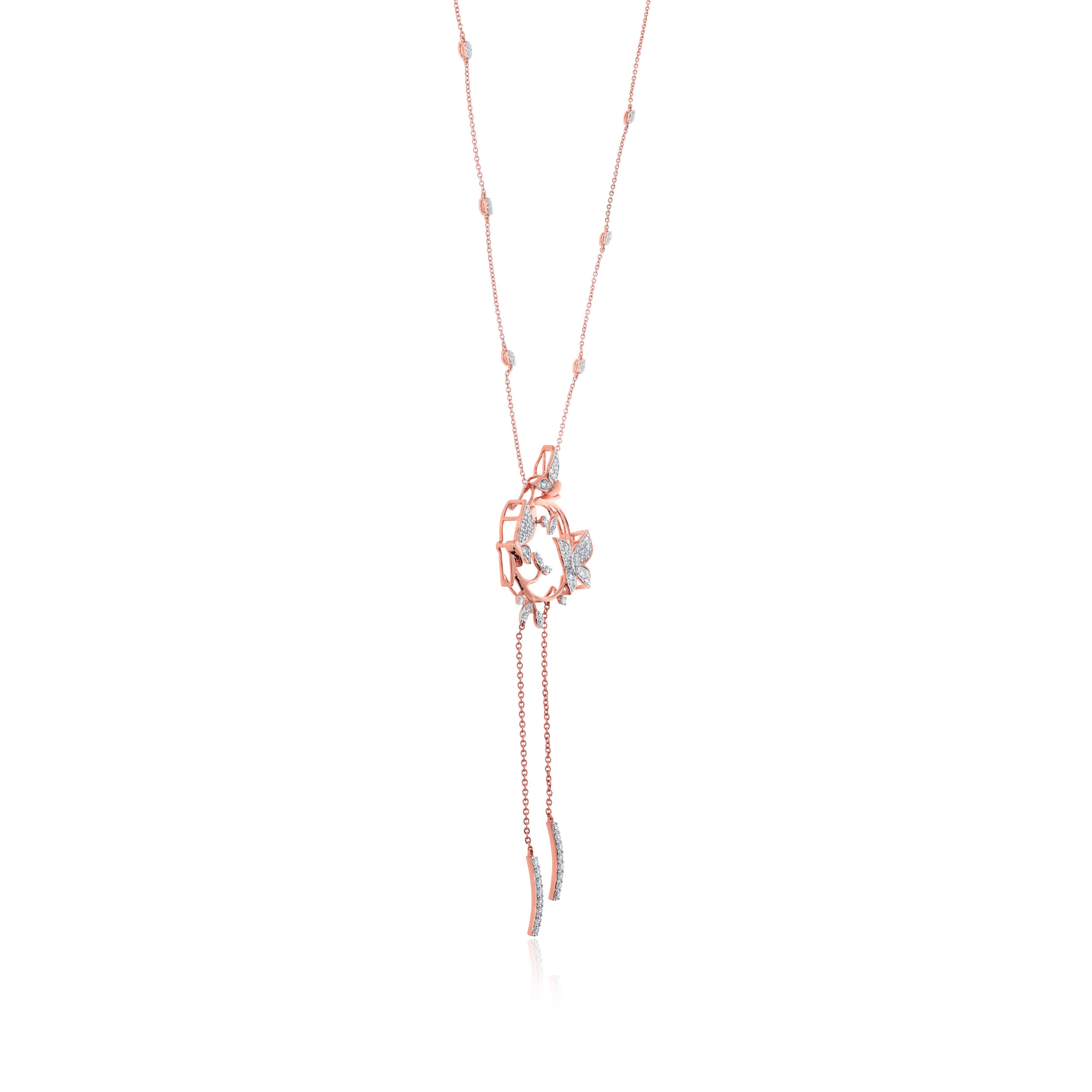 Circle of Beauty Diamond Chain Pendant - Senco Gold and Diamonds
