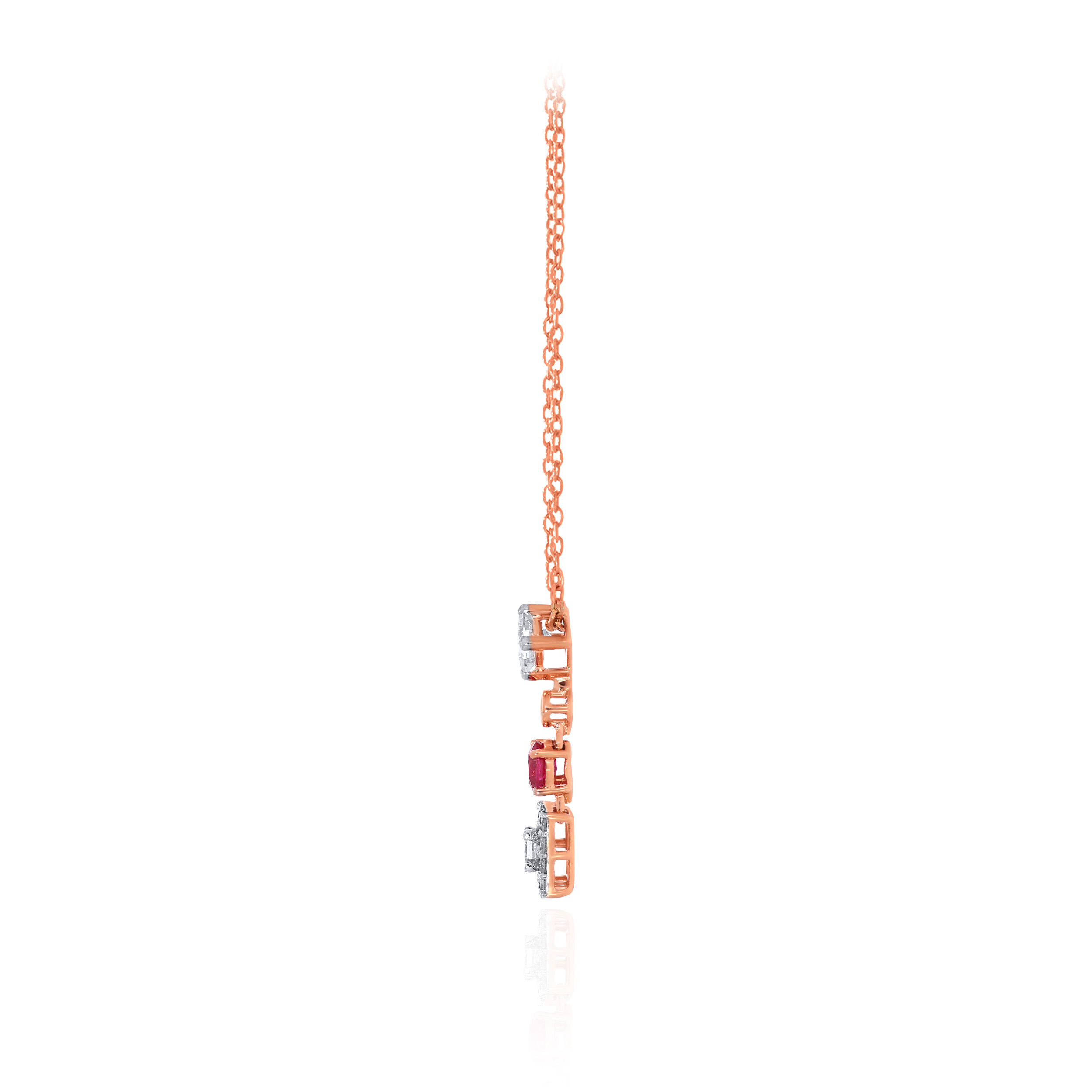 Celeste Prism Diamond Chain Pendant - Senco Gold and Diamonds