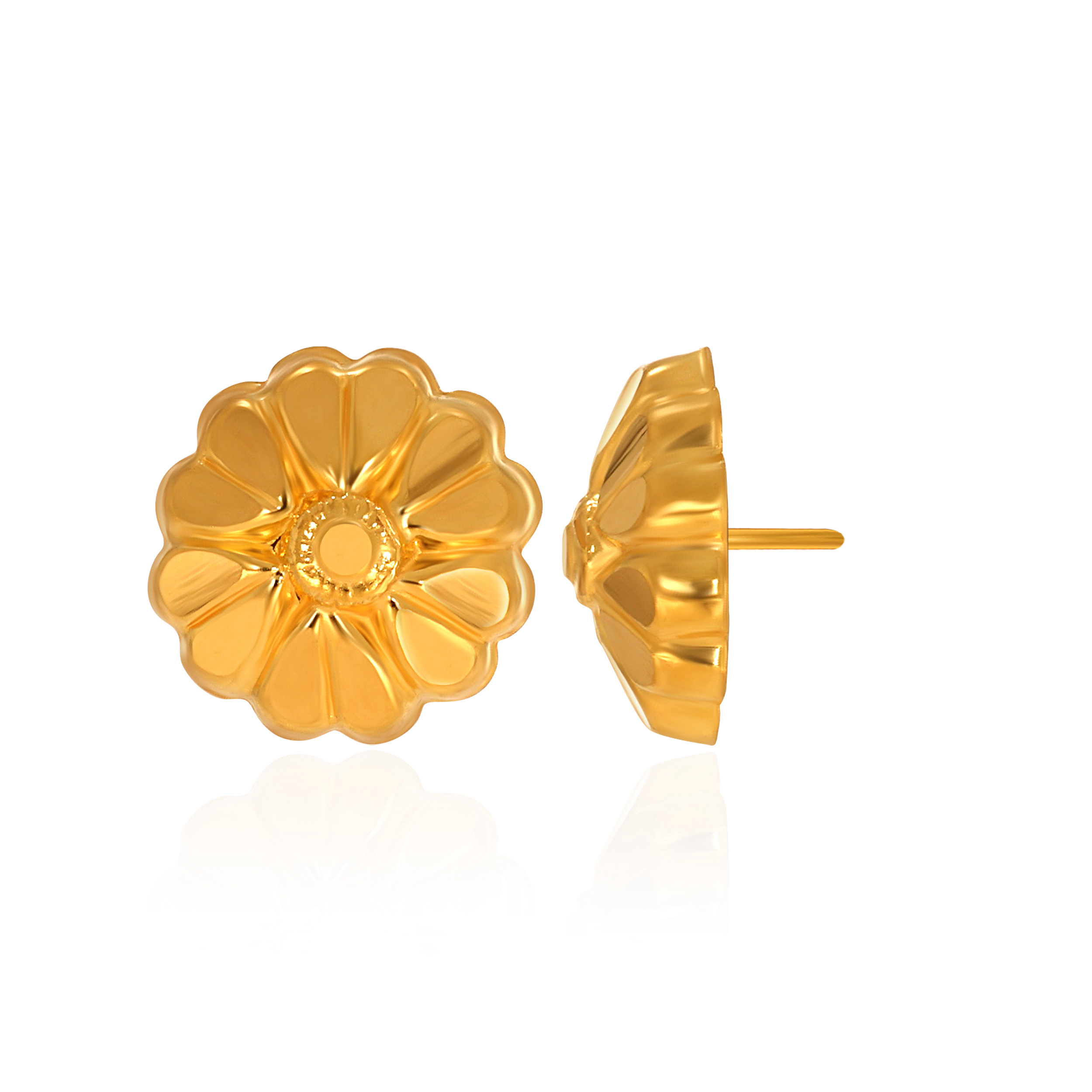 22K Yellow Gold Gold Studs Earrings-GP-D000577200 - Senco Gold and Diamonds
