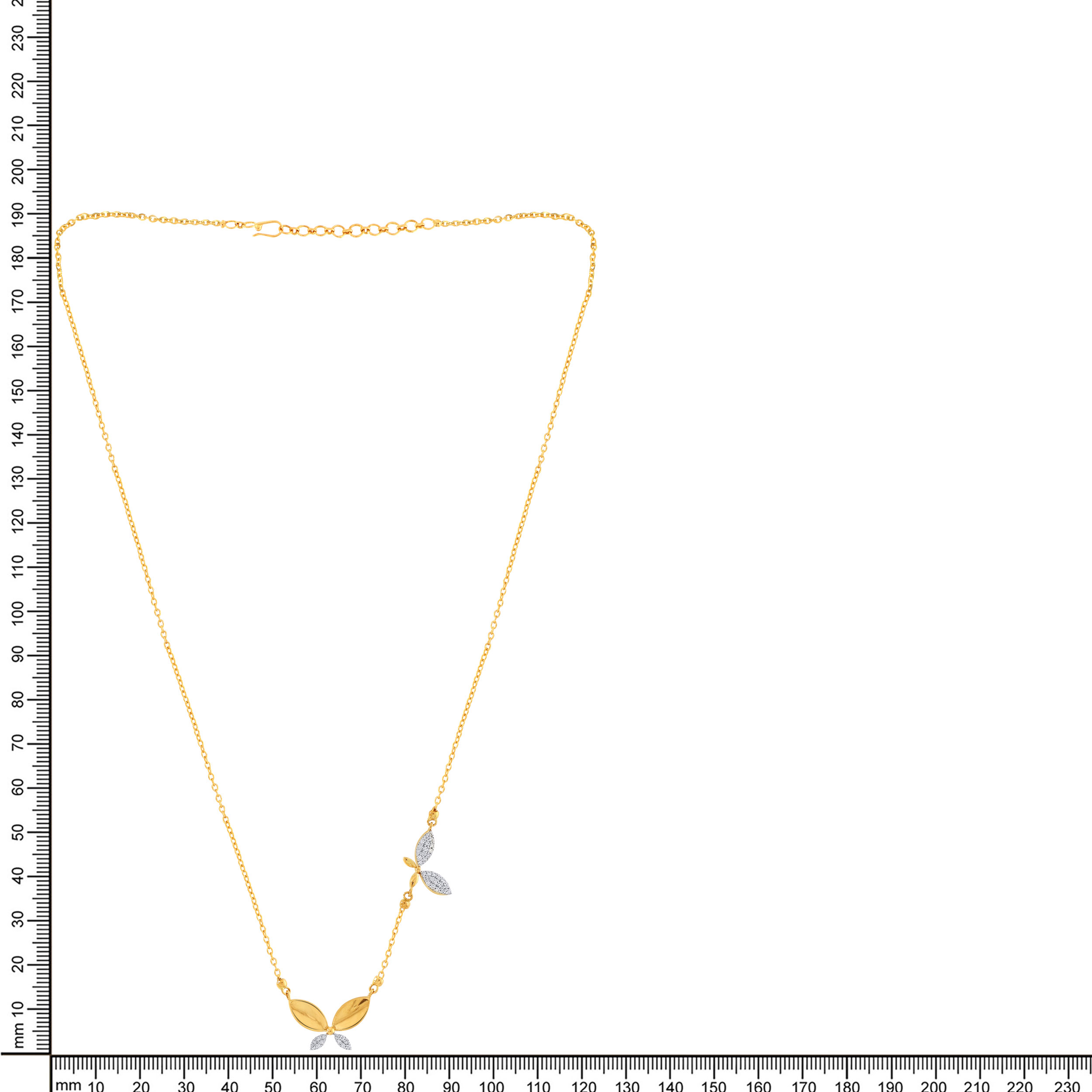Liberal Wings Diamond Chain Pendant - Senco Gold and Diamonds
