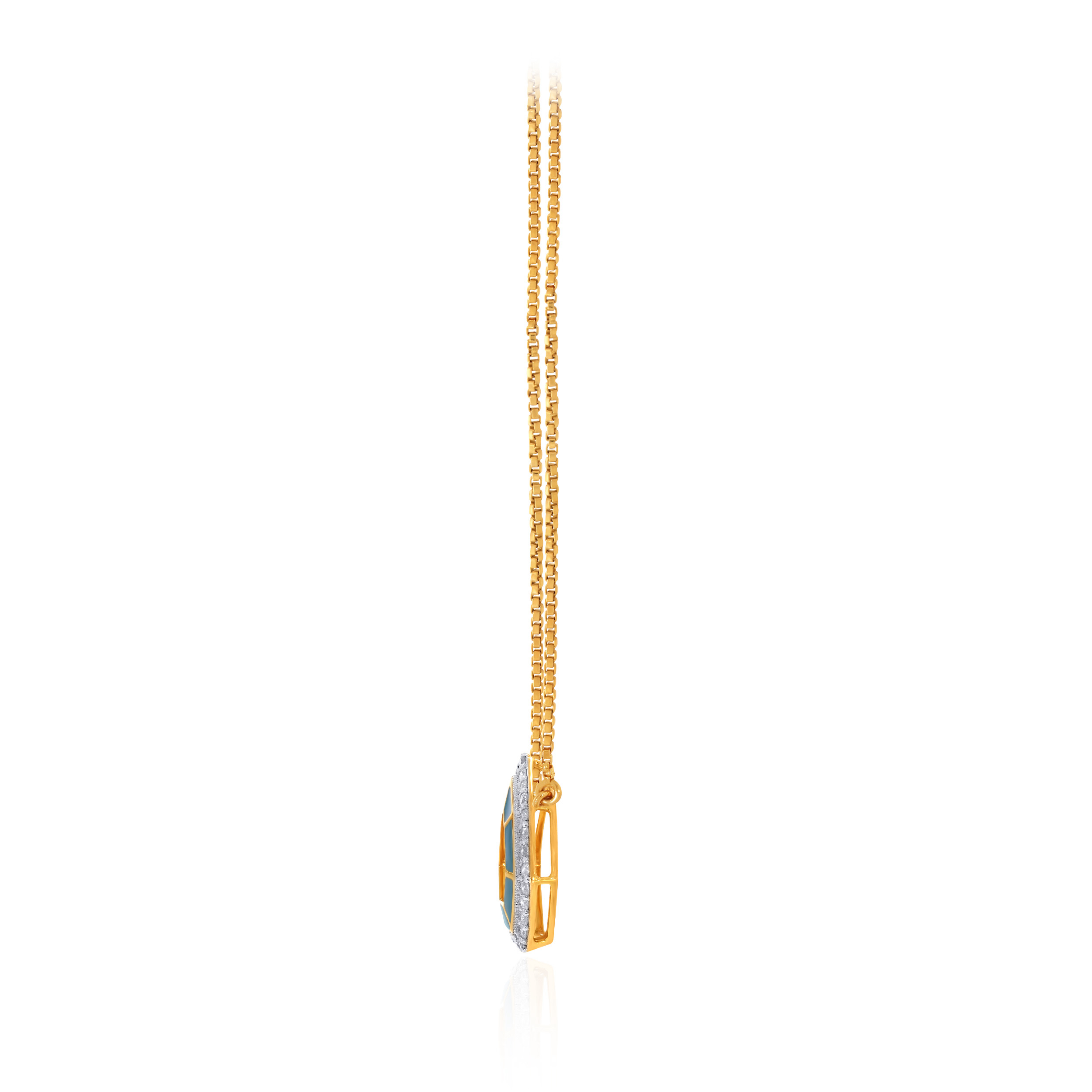 Azure Radiance Diamond Chain Pendant - Senco Gold and Diamonds