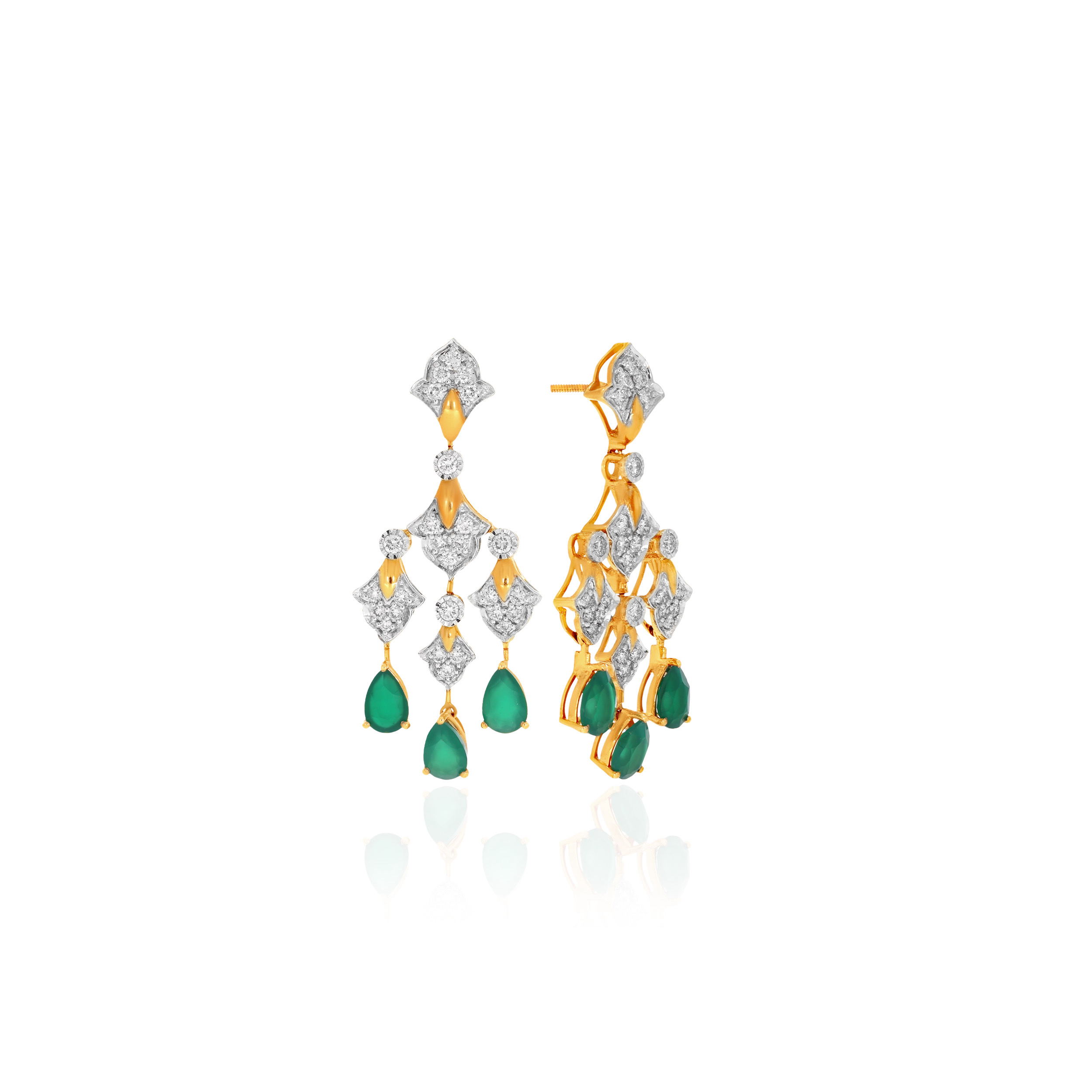 Regal Diamond Chandelier Drop Earrings - Senco Gold and Diamonds