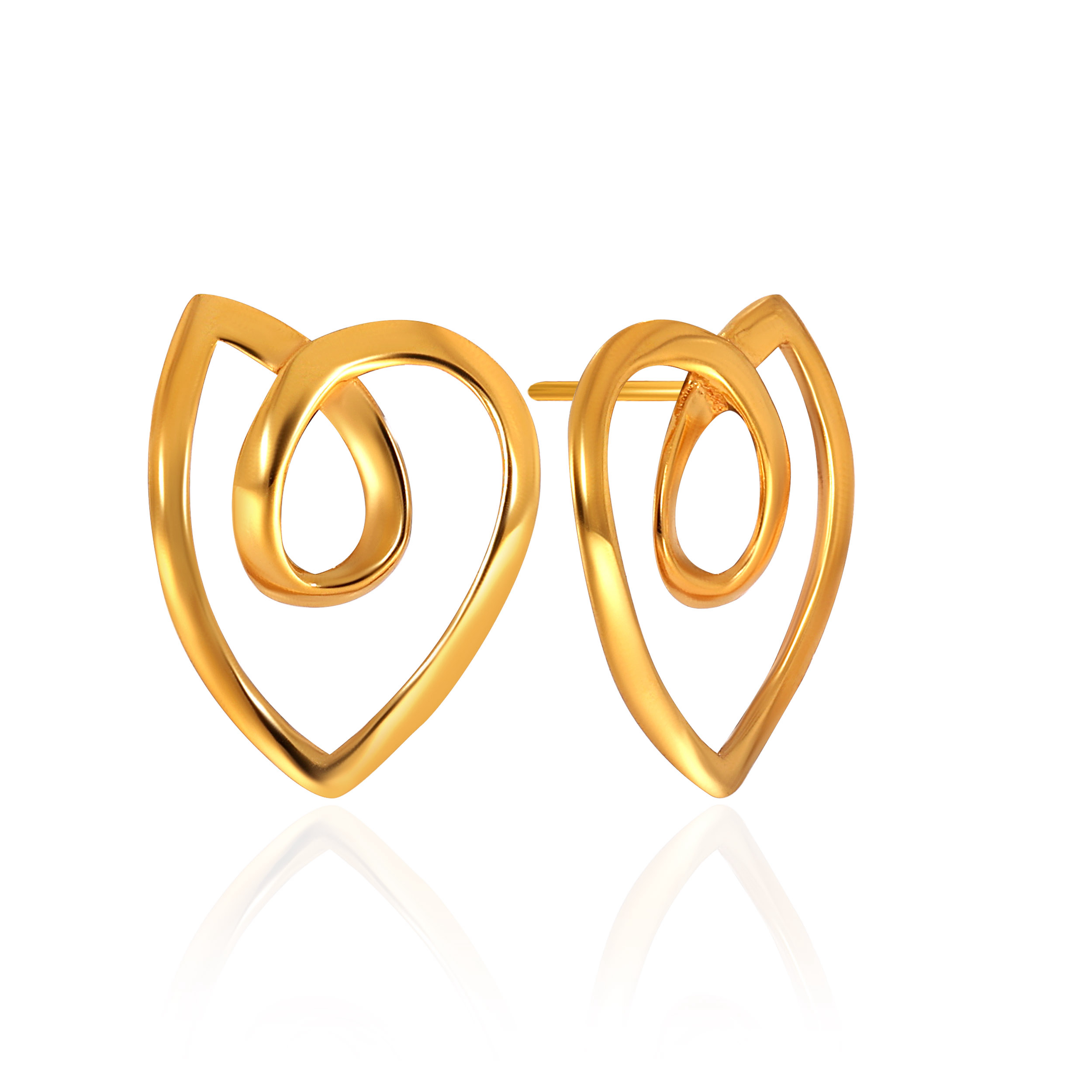 22K Yellow Gold Gold Studs Earrings-GP-SAD0004058 - Senco Gold and Diamonds