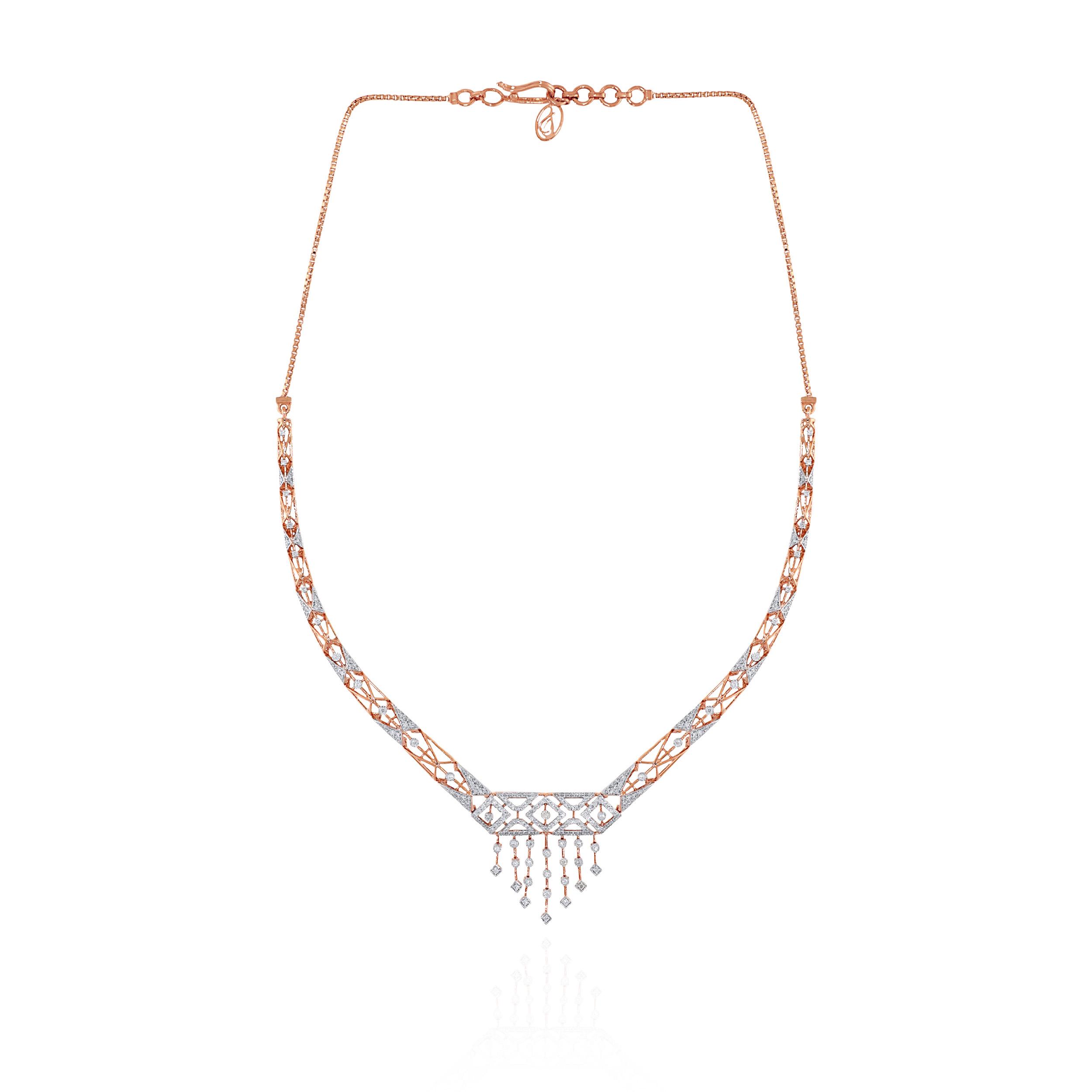 Aureline Drape Diamond Necklace - Senco Gold and Diamonds