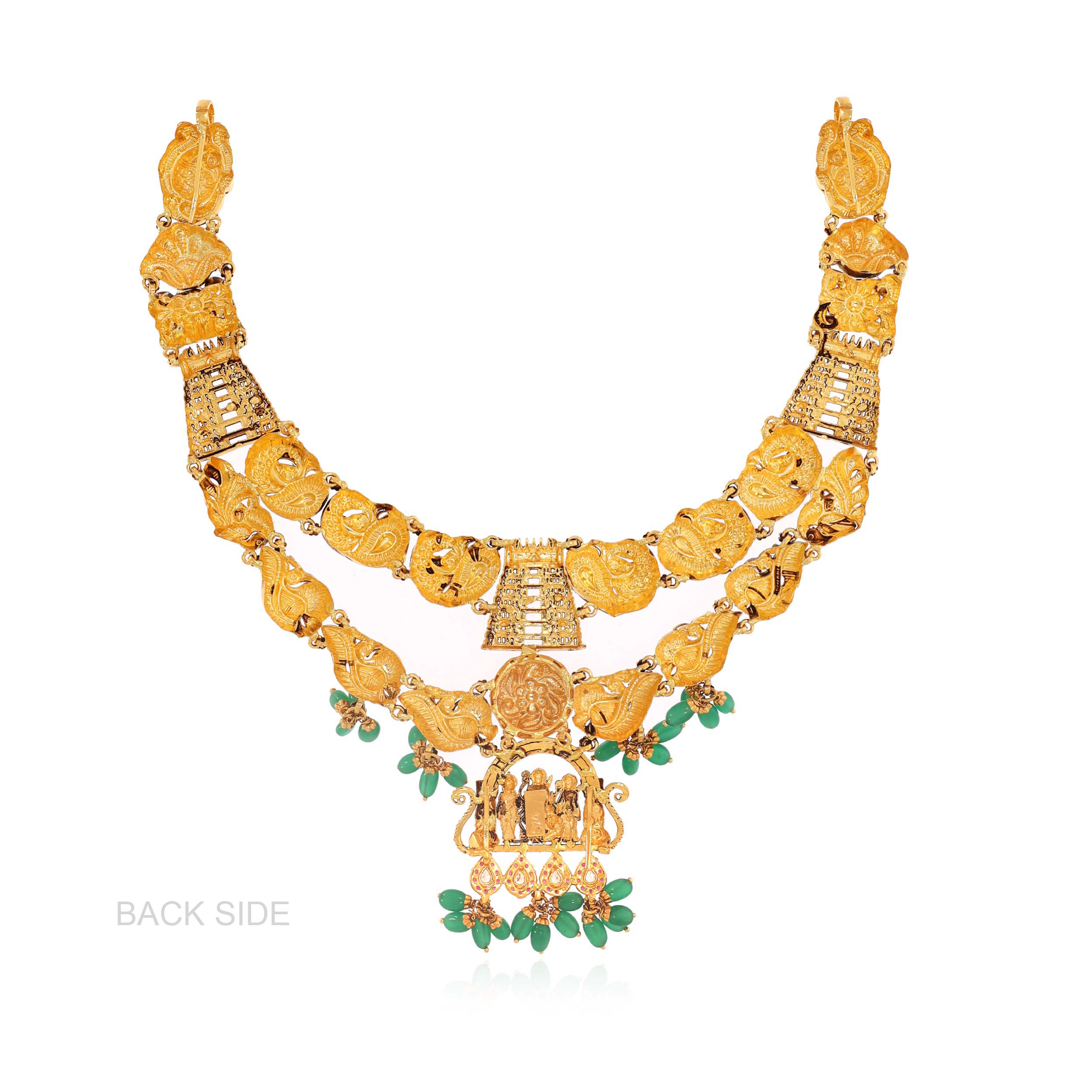 Virtuous Emblem Antique Gold Necklace - Senco Gold and Diamonds