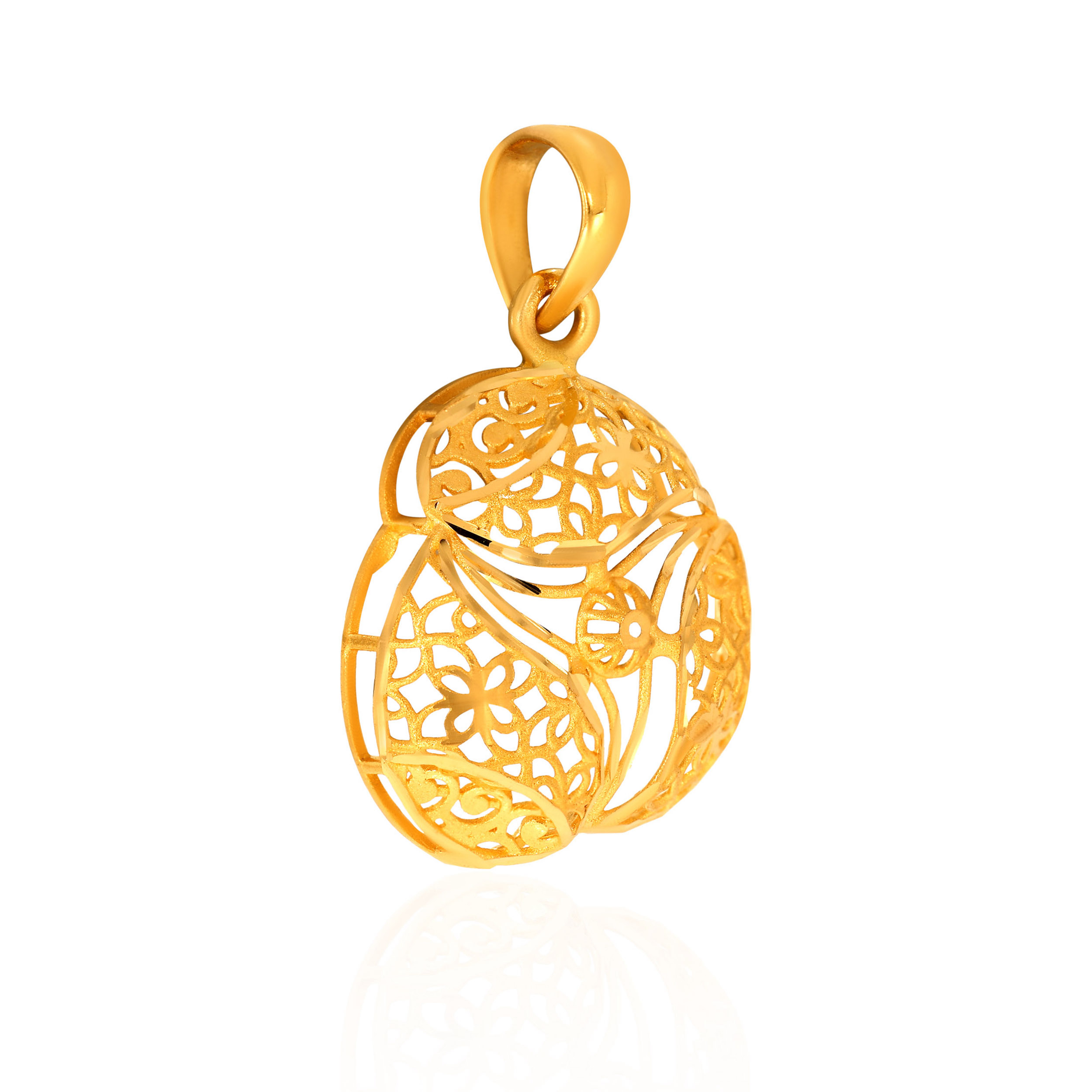 Windy Bloom Gold Pendant - Senco Gold and Diamonds