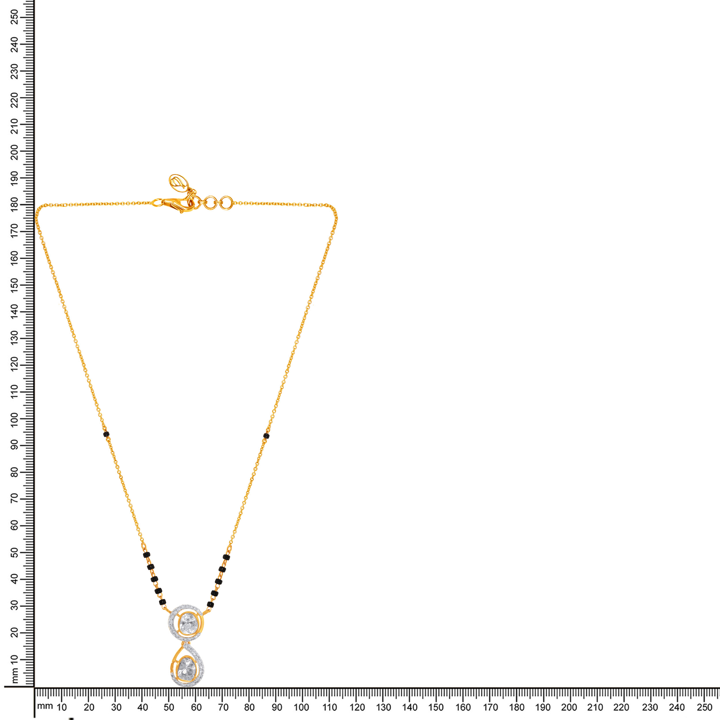 Linked Love Diamond Mangalsutra - Senco Gold and Diamonds